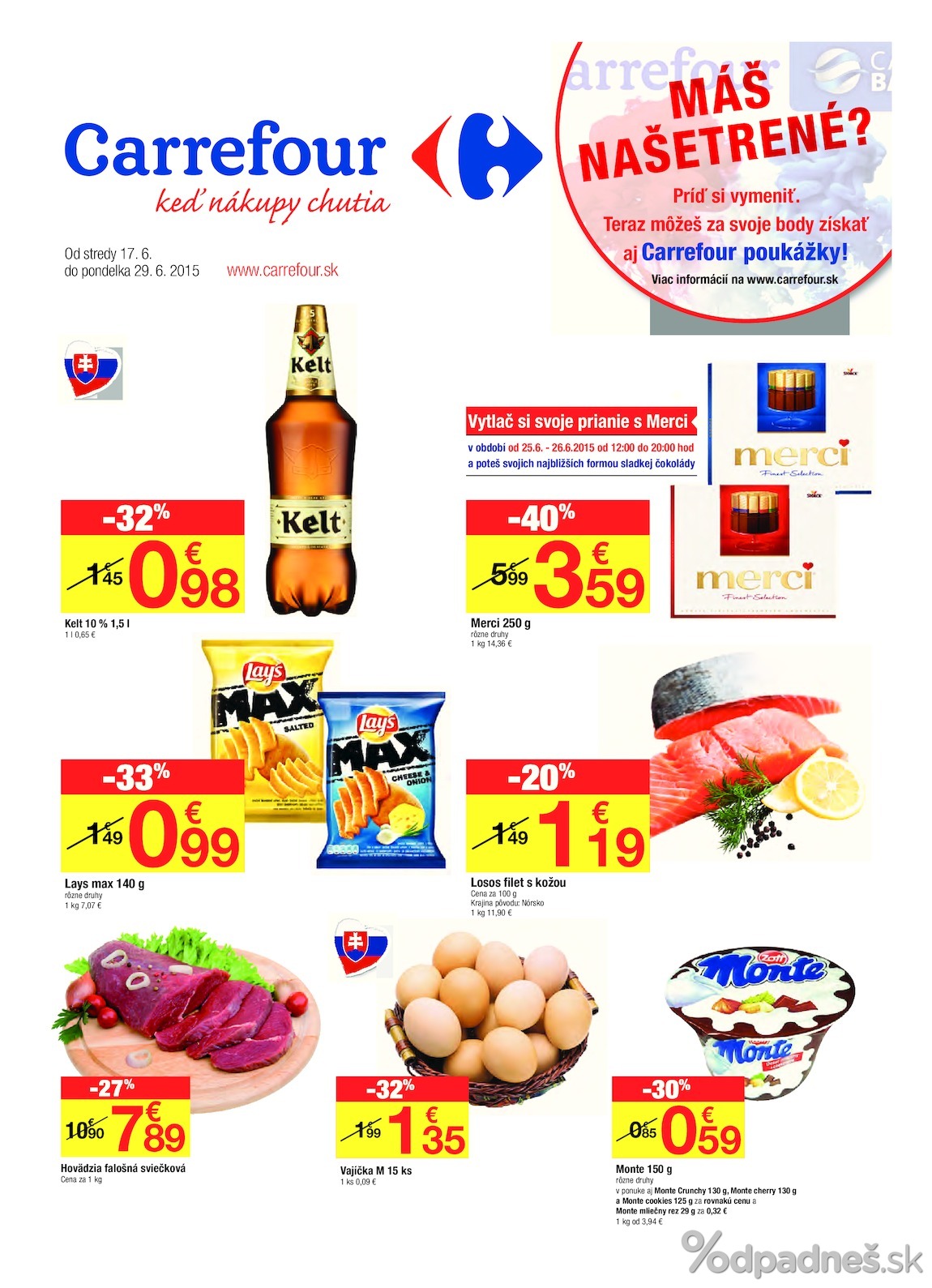 1. stránka Carrefour letáku