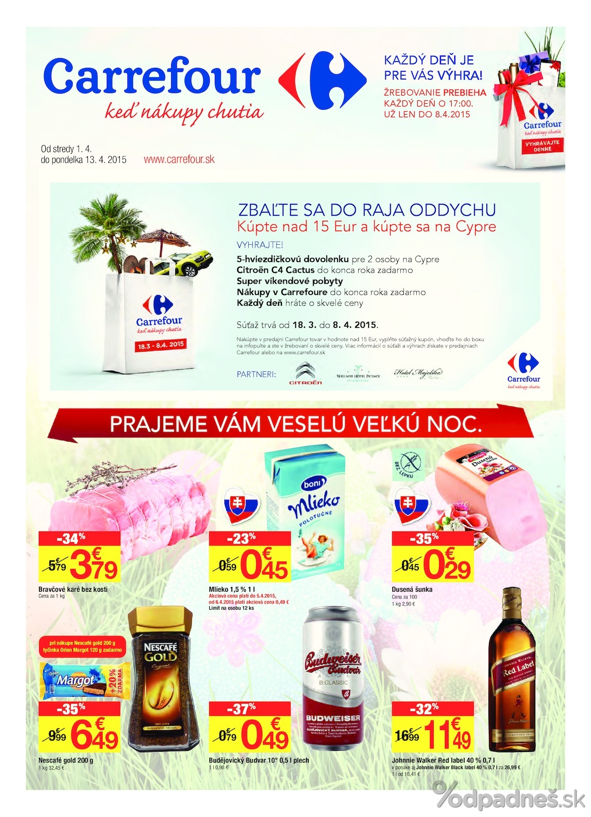 1. stránka Carrefour letáku