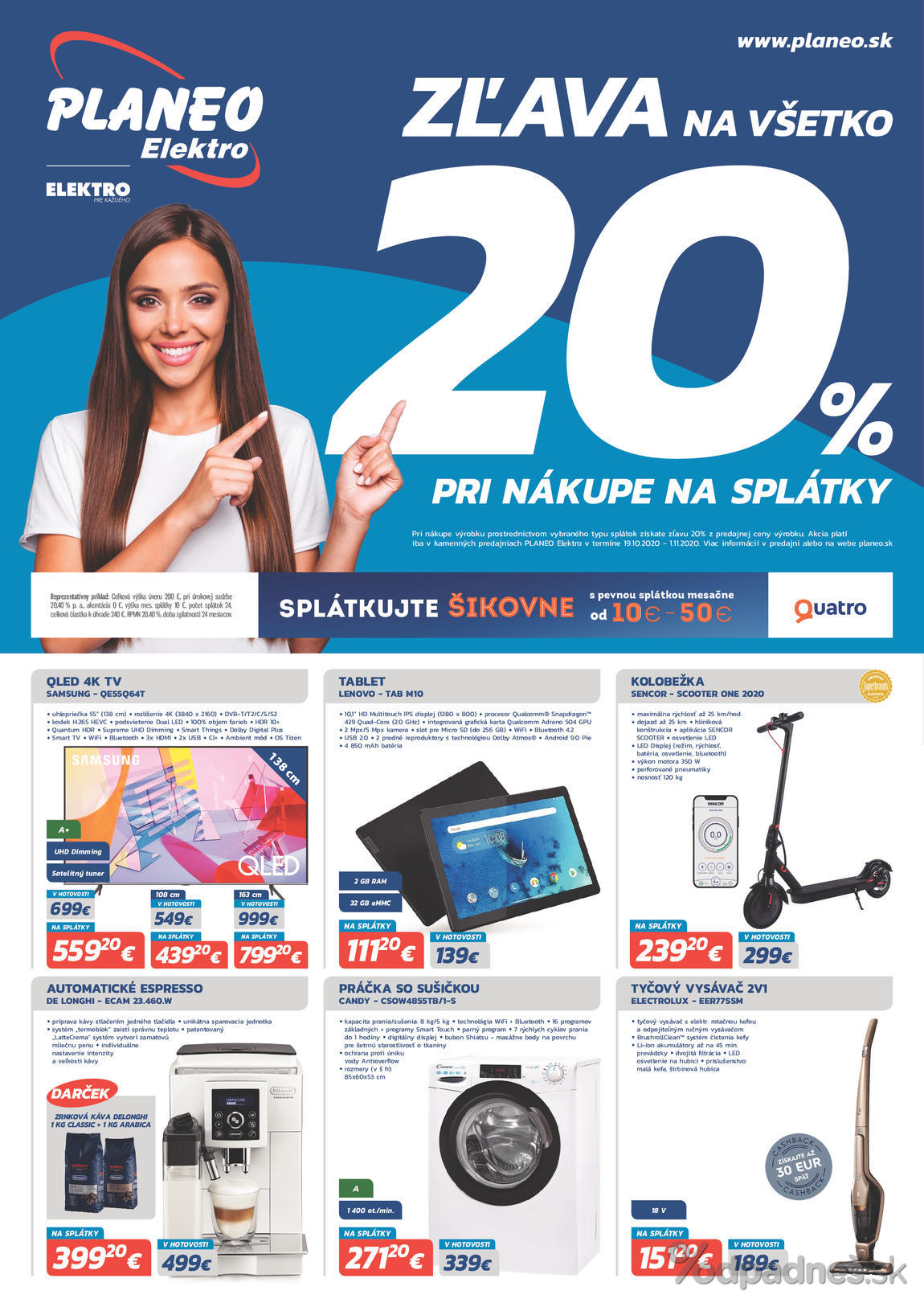 1. stránka Planeo Elektro letáku