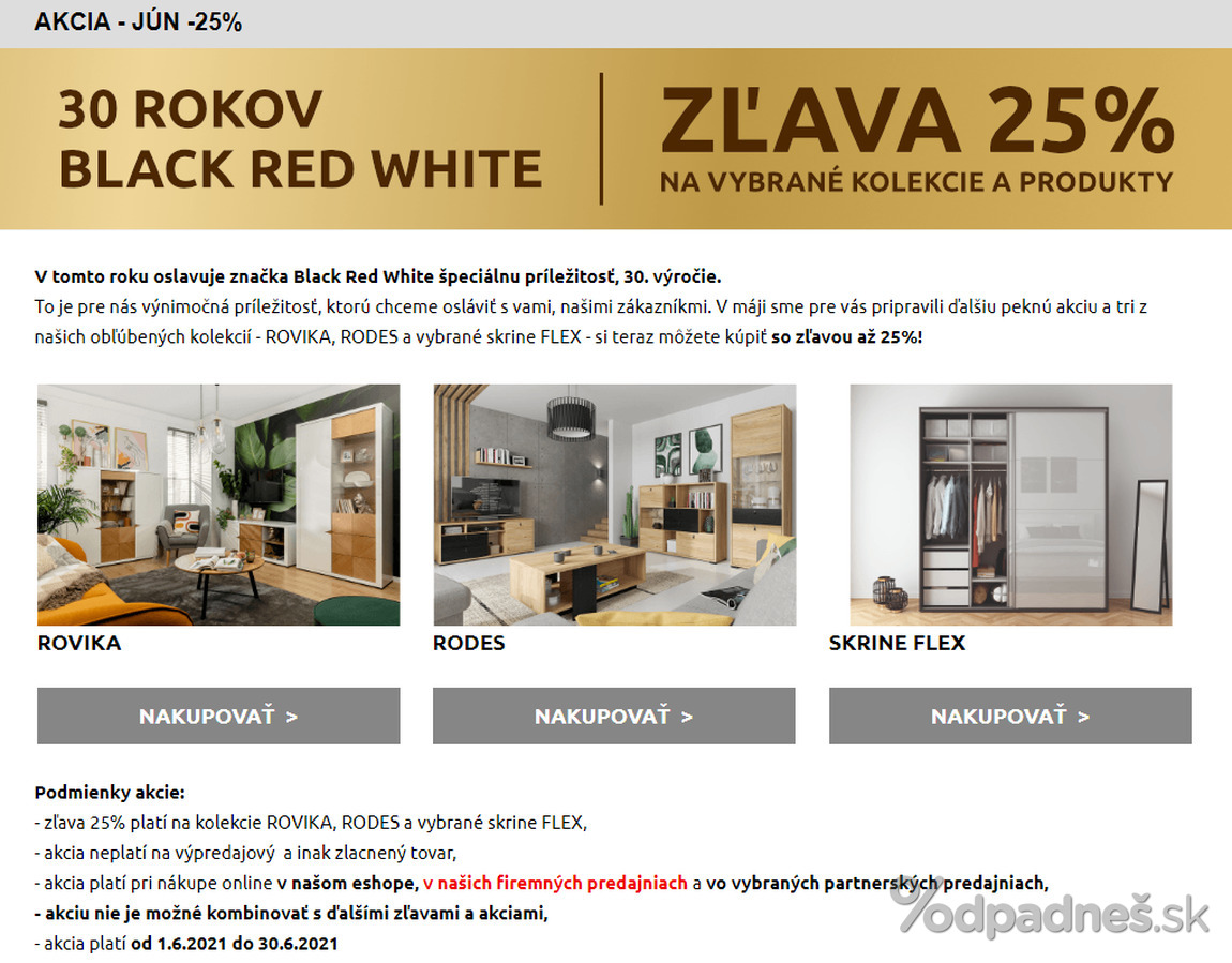 1. stránka Black Red White letáku