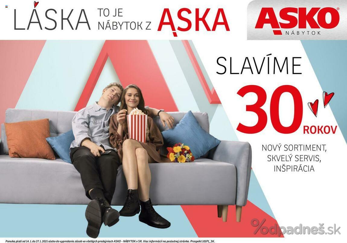 1. stránka Asko nábytok letáku