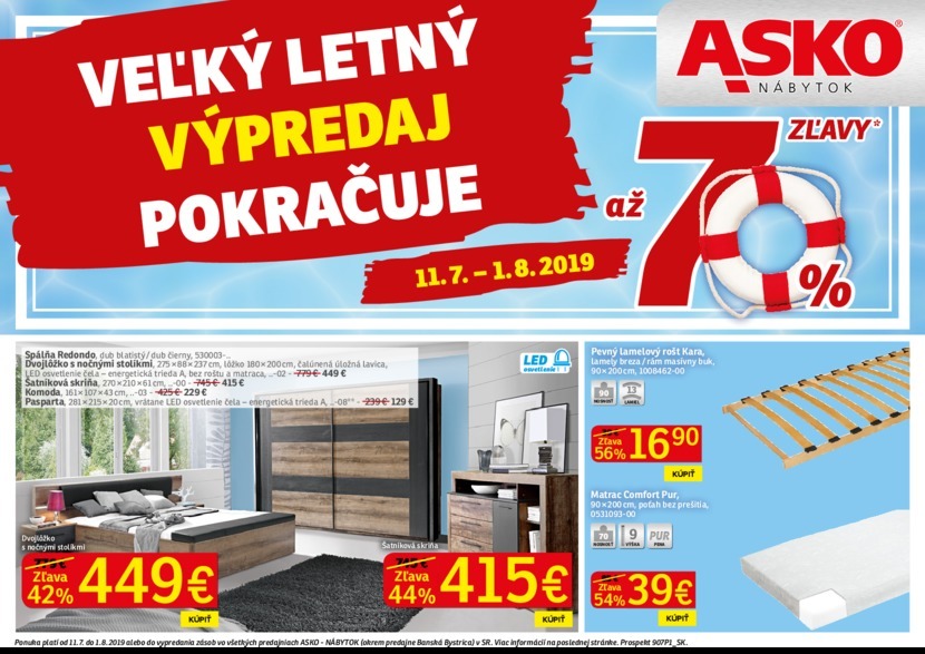 1. stránka Asko nábytok letáku