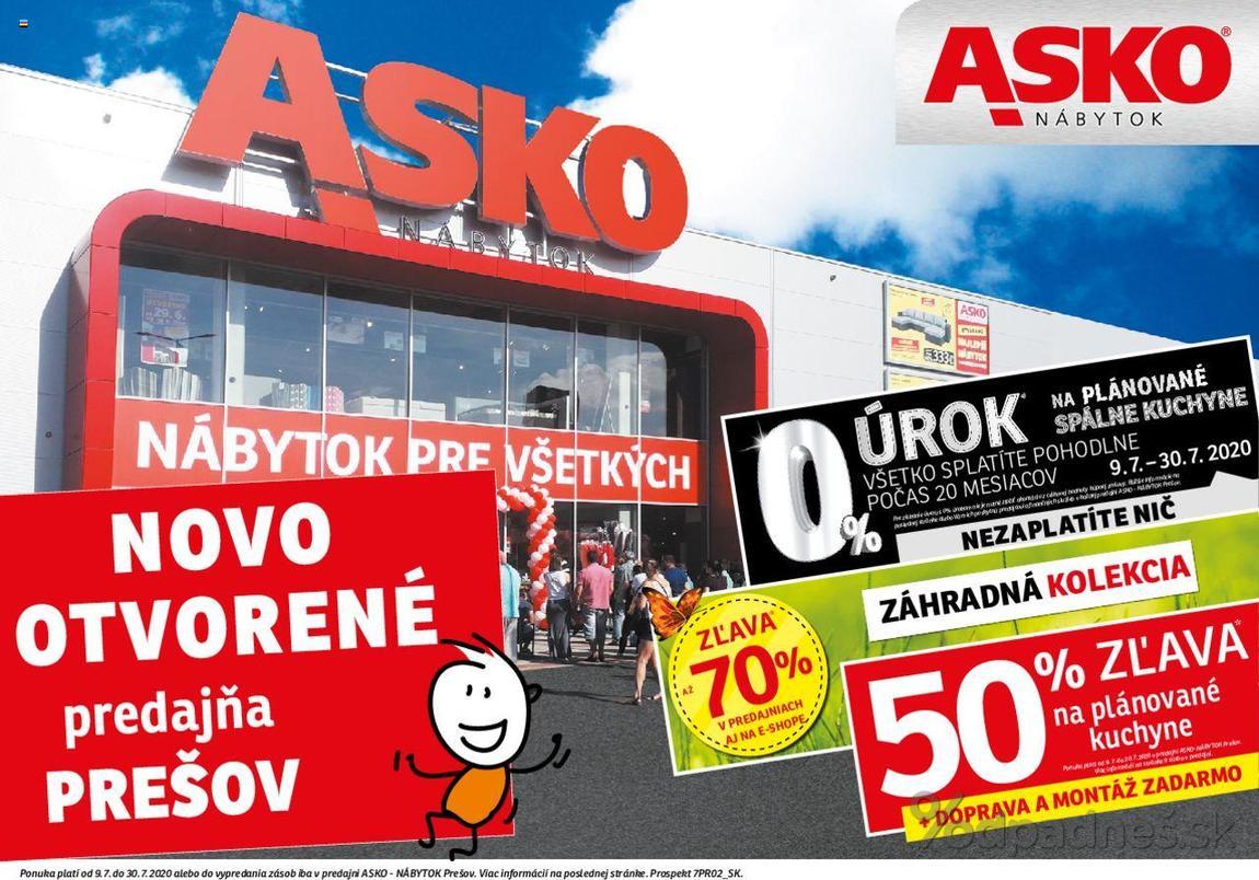 1. stránka Asko nábytok letáku