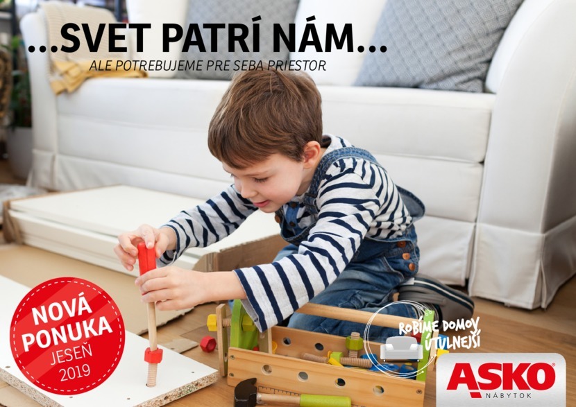 1. stránka Asko nábytok letáku