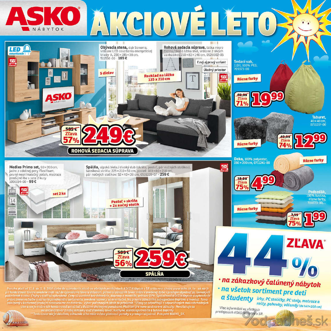 1. stránka Asko nábytok letáku