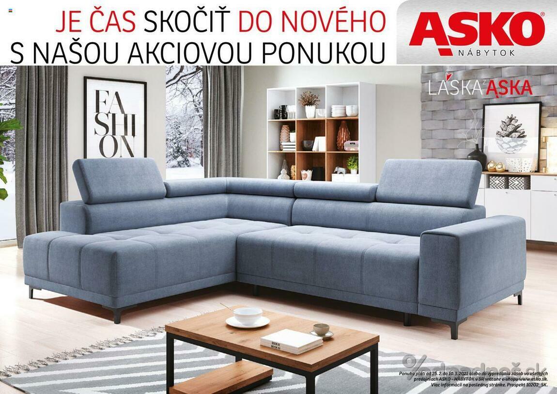 1. stránka Asko nábytok letáku