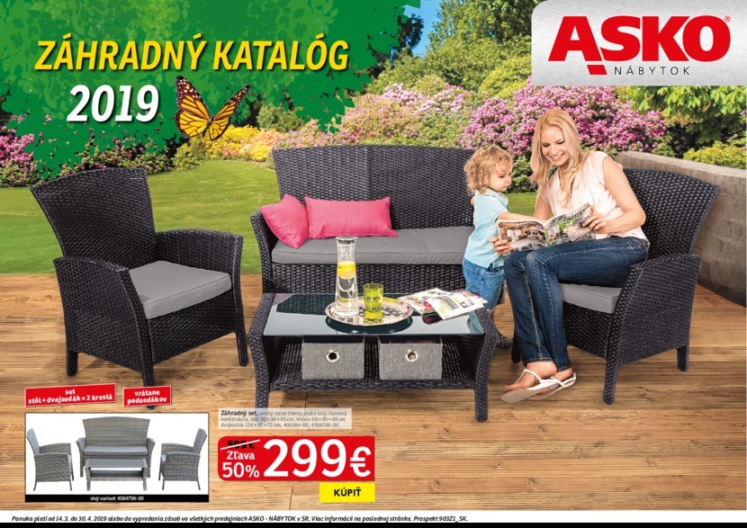 1. stránka Asko nábytok letáku