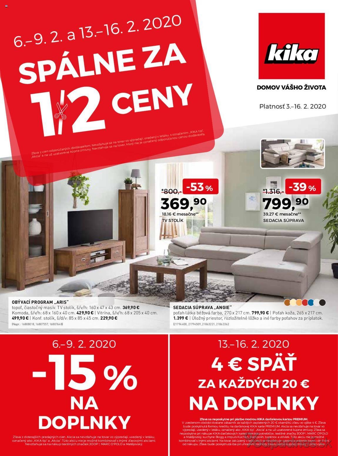 1. stránka Kika letáku