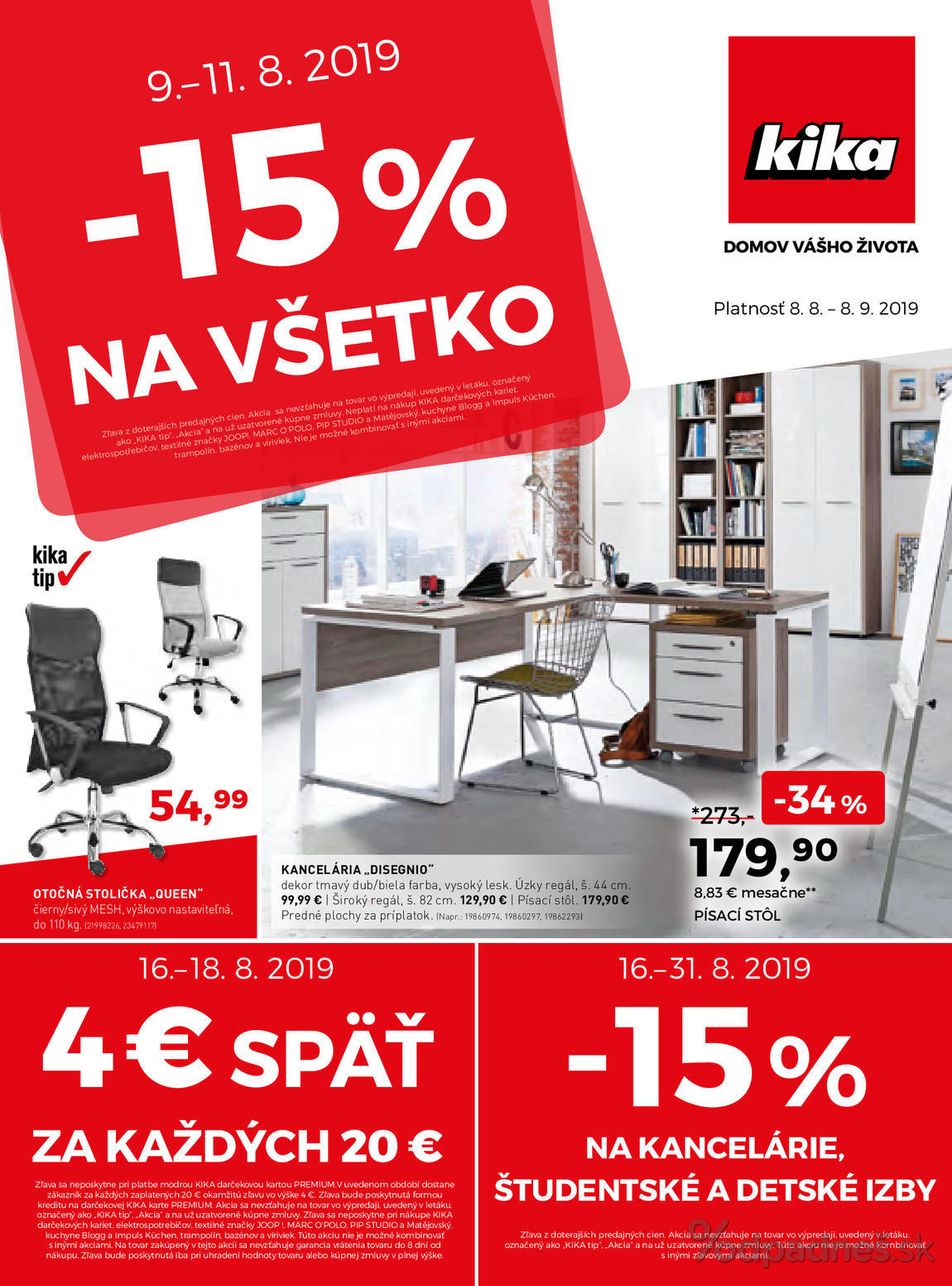 1. stránka Kika letáku