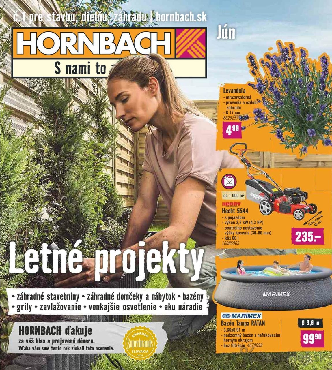 1. stránka Hornbach letáku
