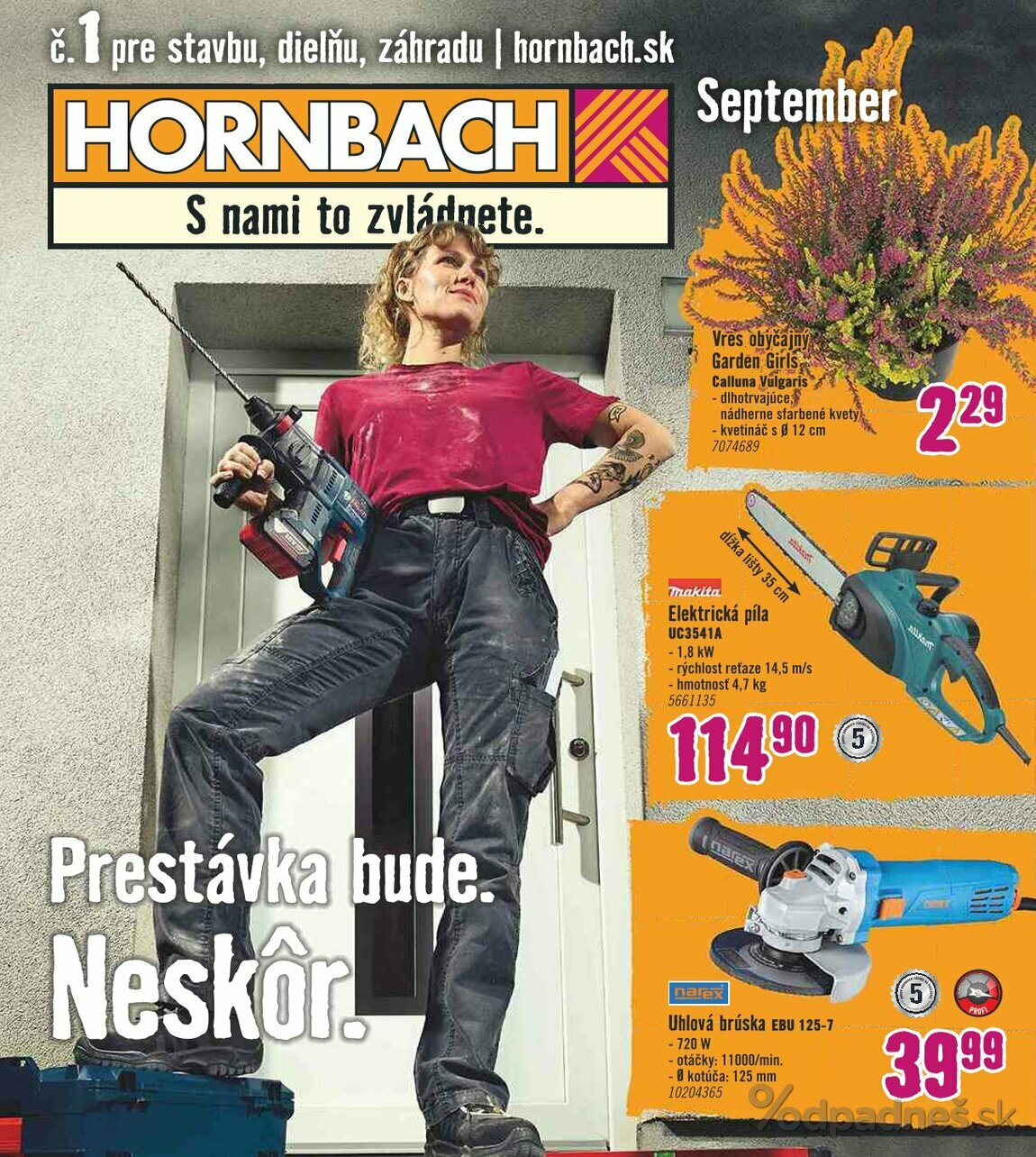 1. stránka Hornbach letáku