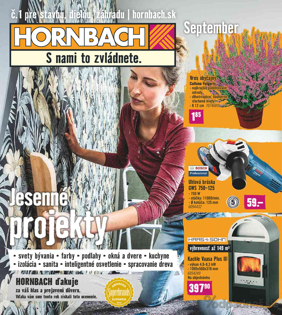 1. stránka Hornbach letáku