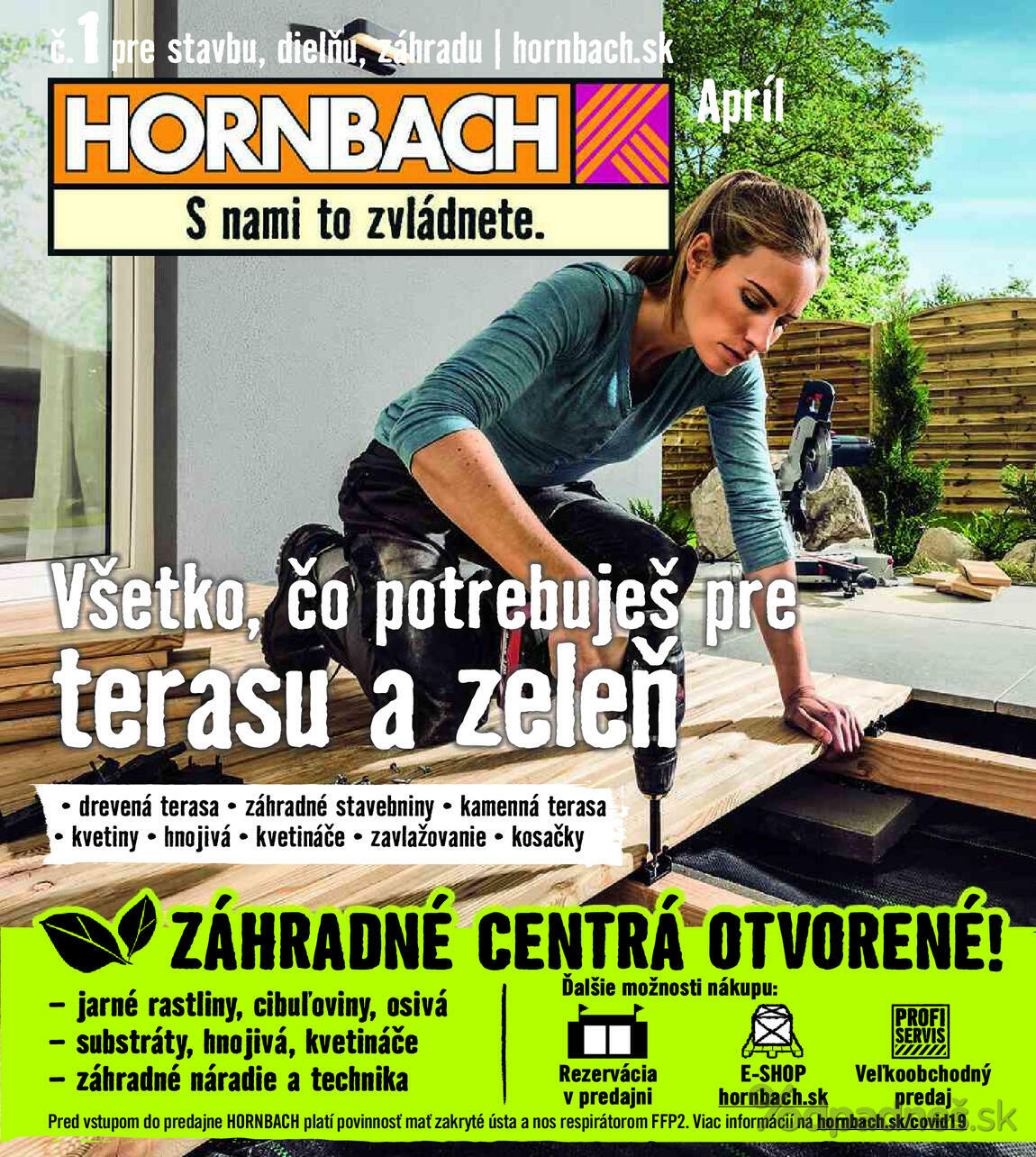 1. stránka Hornbach letáku