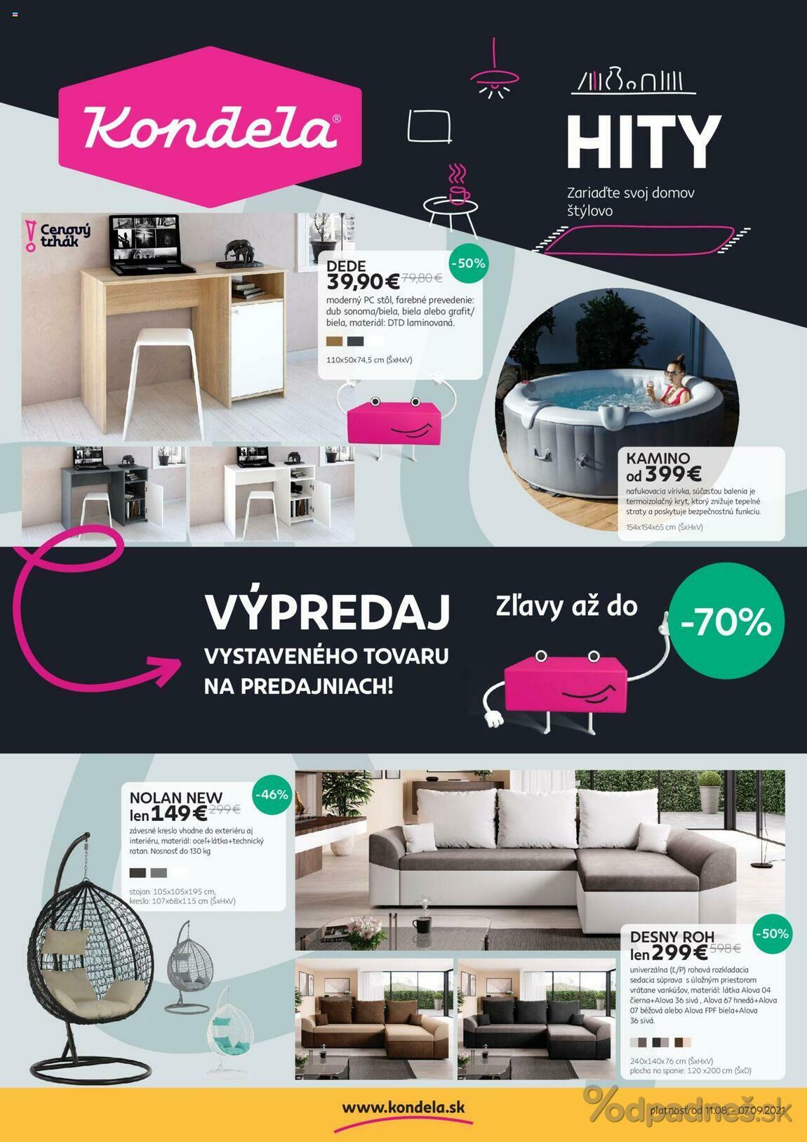 1. stránka Kondela letáku