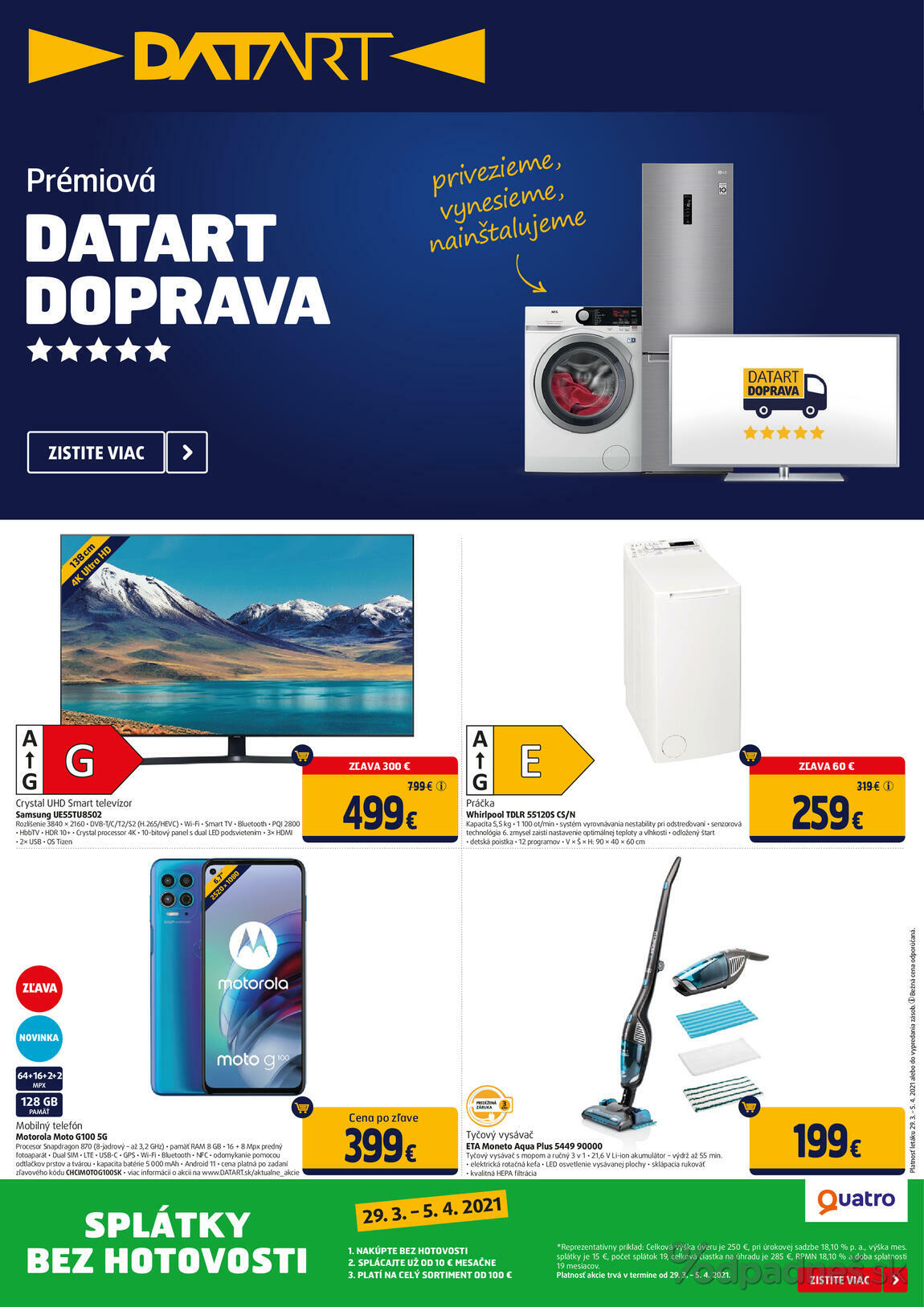 1. stránka Datart letáku