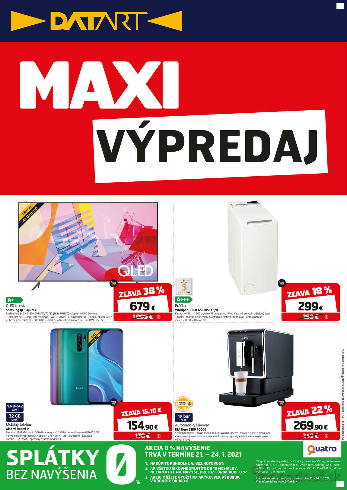 1. stránka Datart letáku