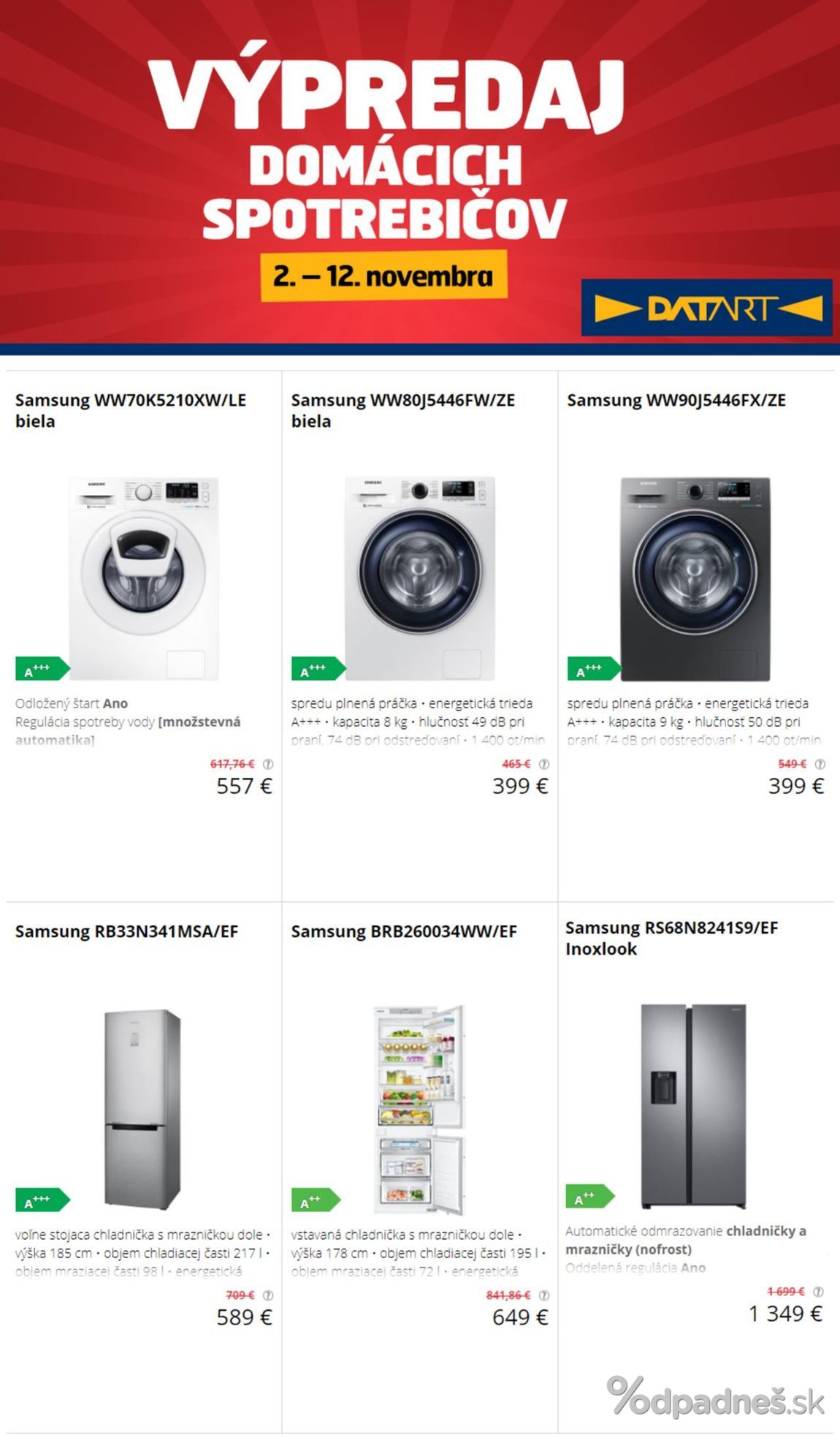 1. stránka Datart letáku