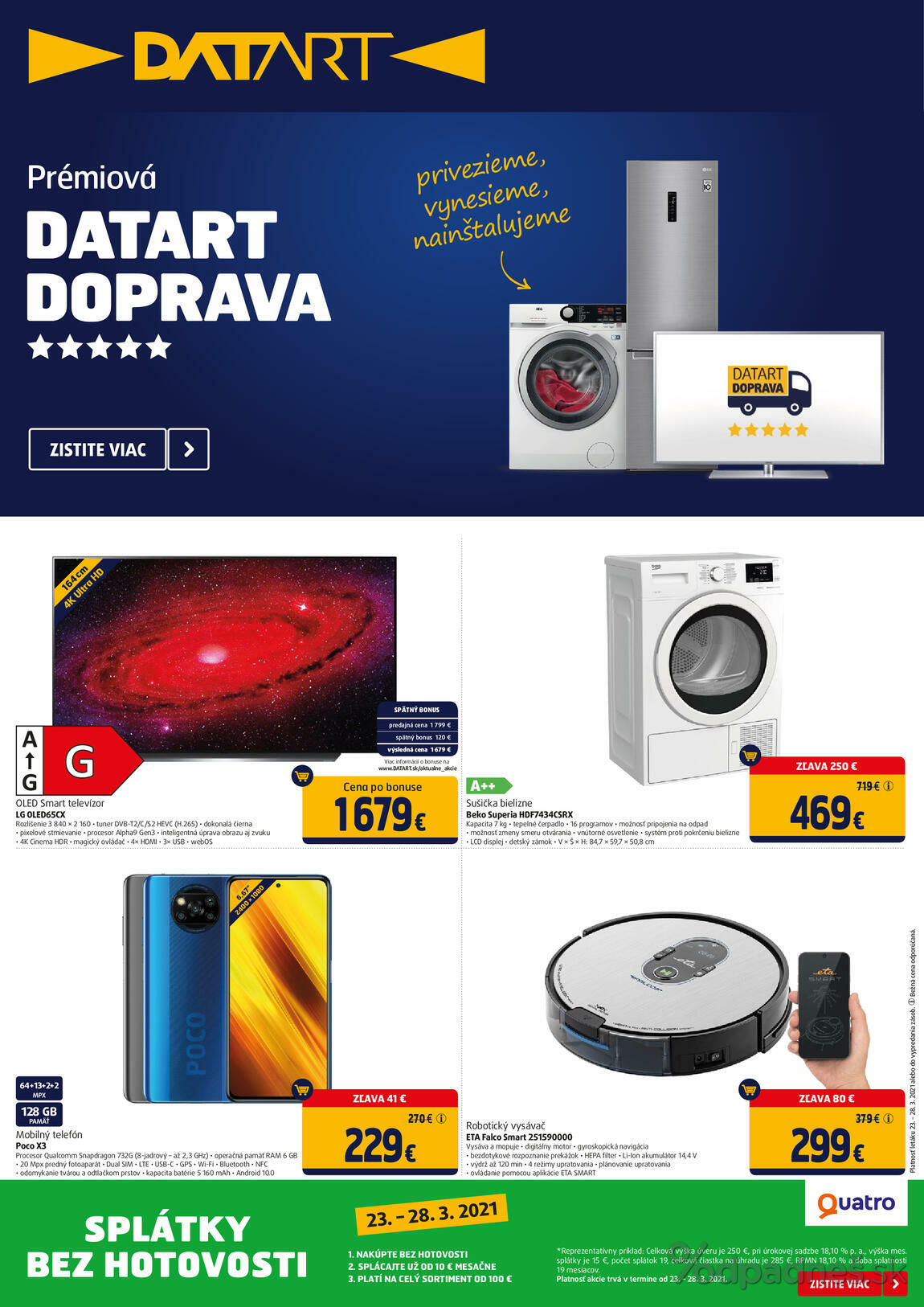 1. stránka Datart letáku