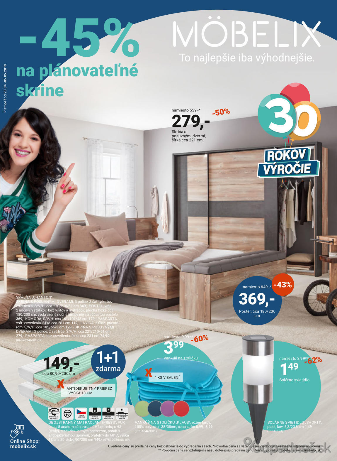 1. stránka Mobelix letáku