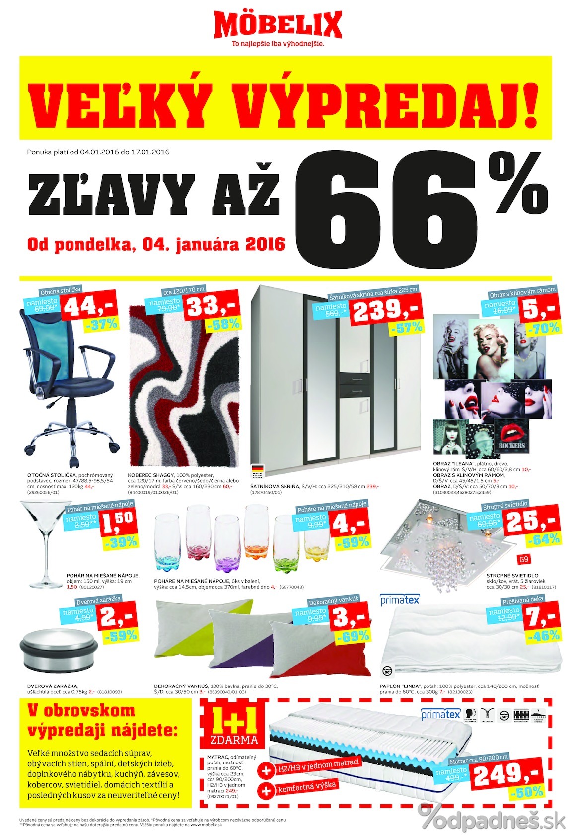 1. stránka Mobelix letáku