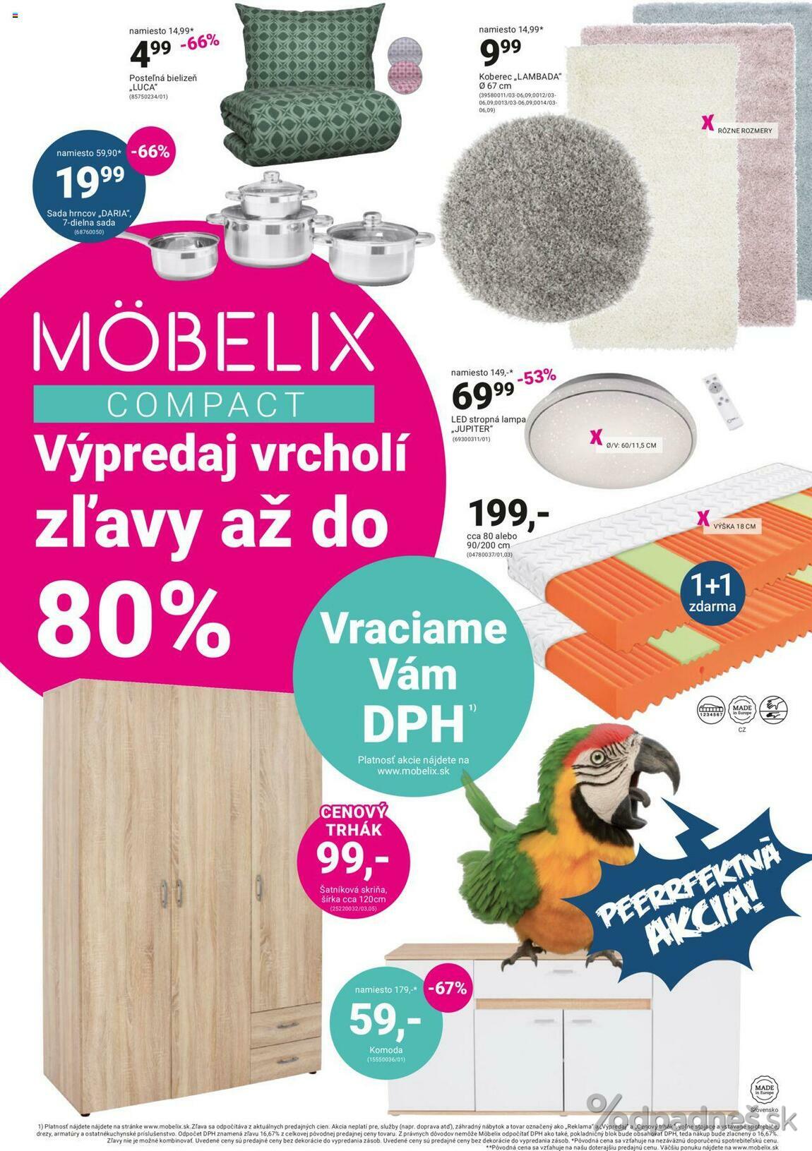 1. stránka Mobelix letáku