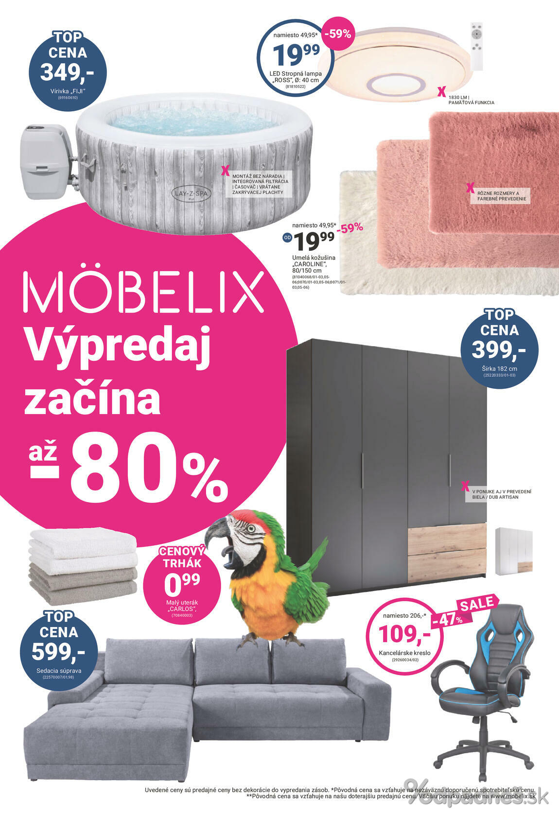 1. stránka Mobelix letáku