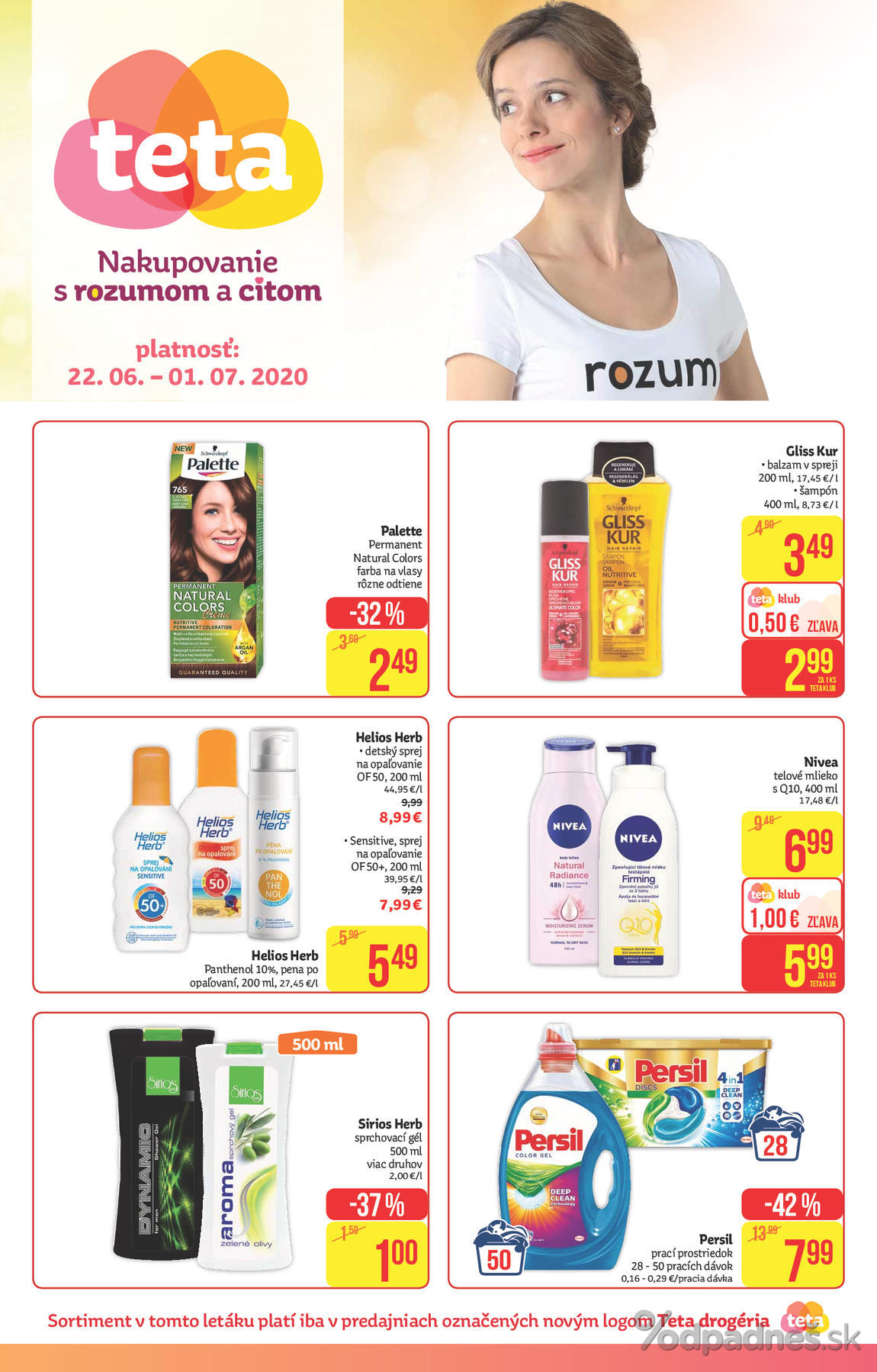 1. stránka Teta Drogerie letáku