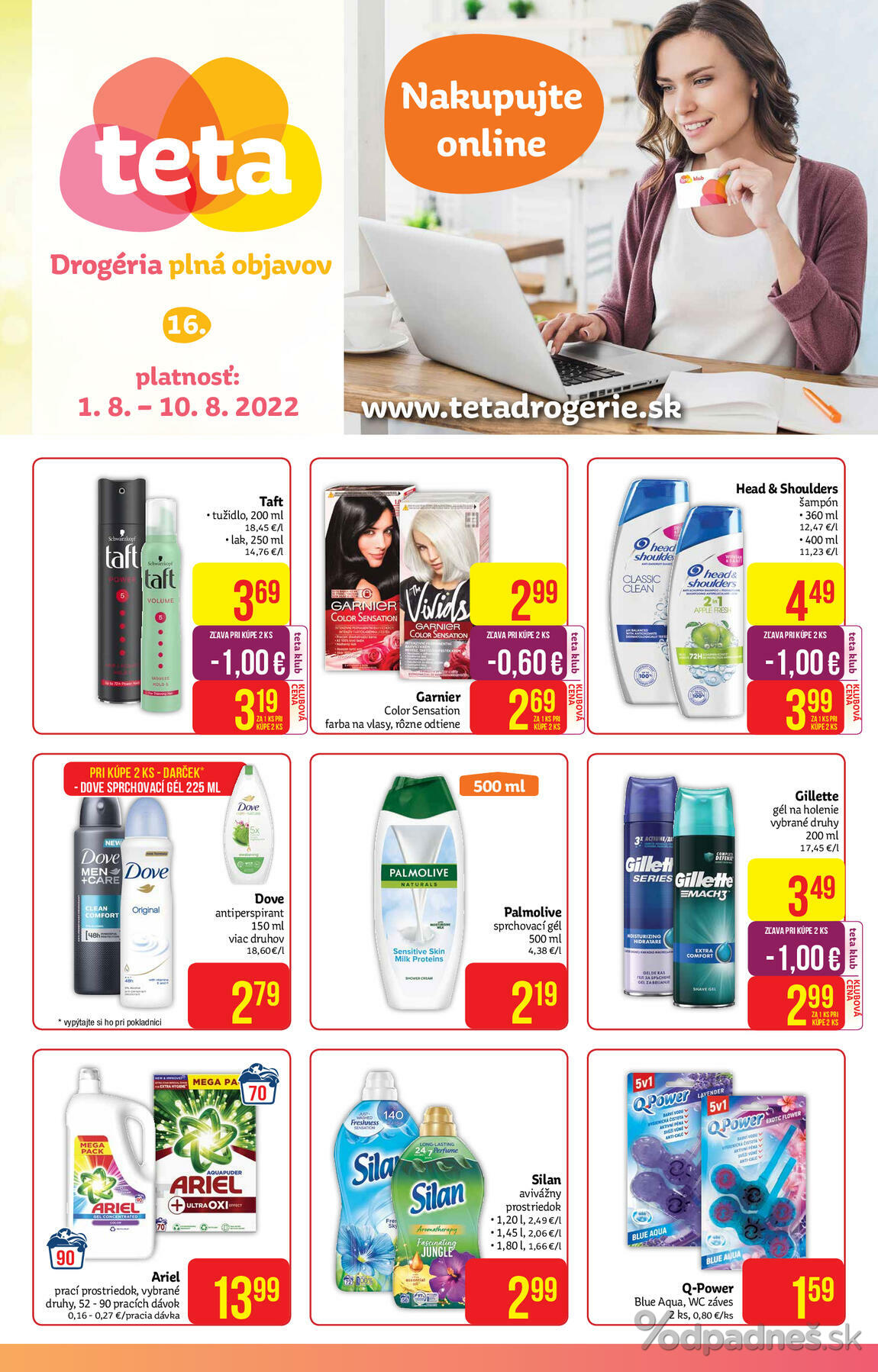 1. stránka Teta Drogerie letáku