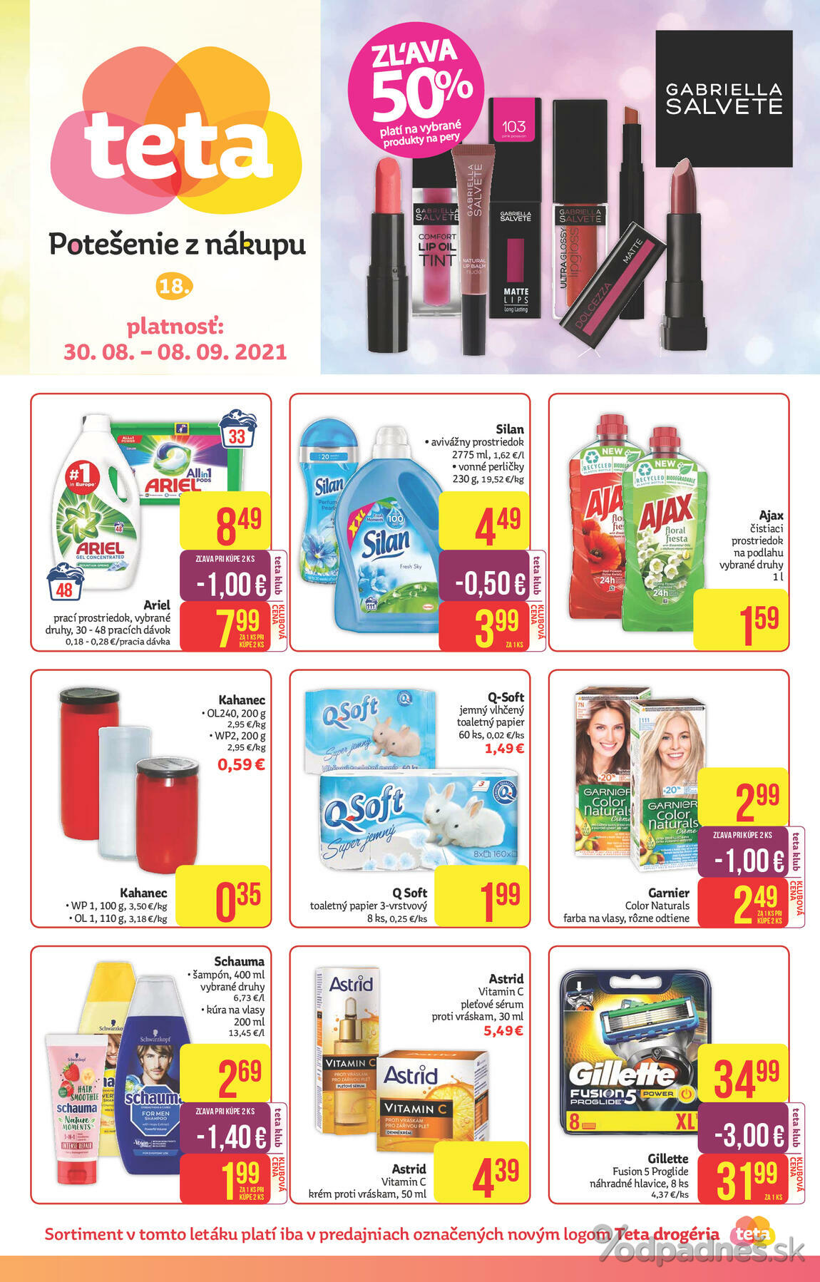 1. stránka Teta Drogerie letáku