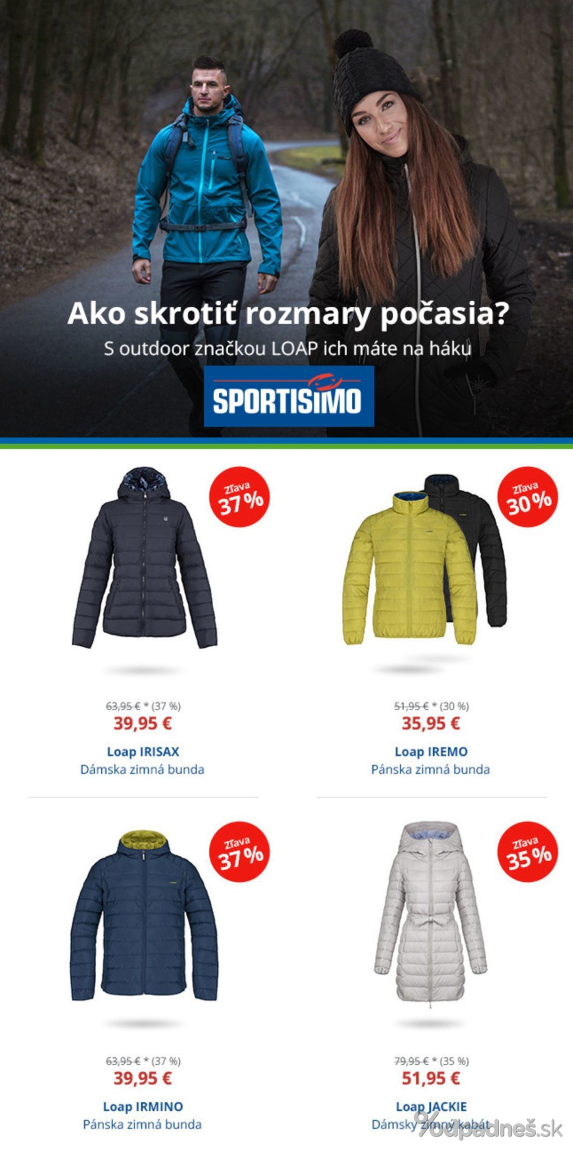 1. stránka Sportisimo letáku