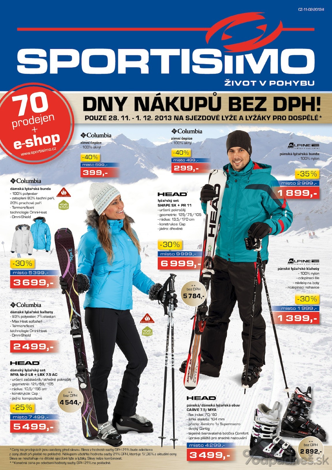 1. stránka Sportisimo letáku