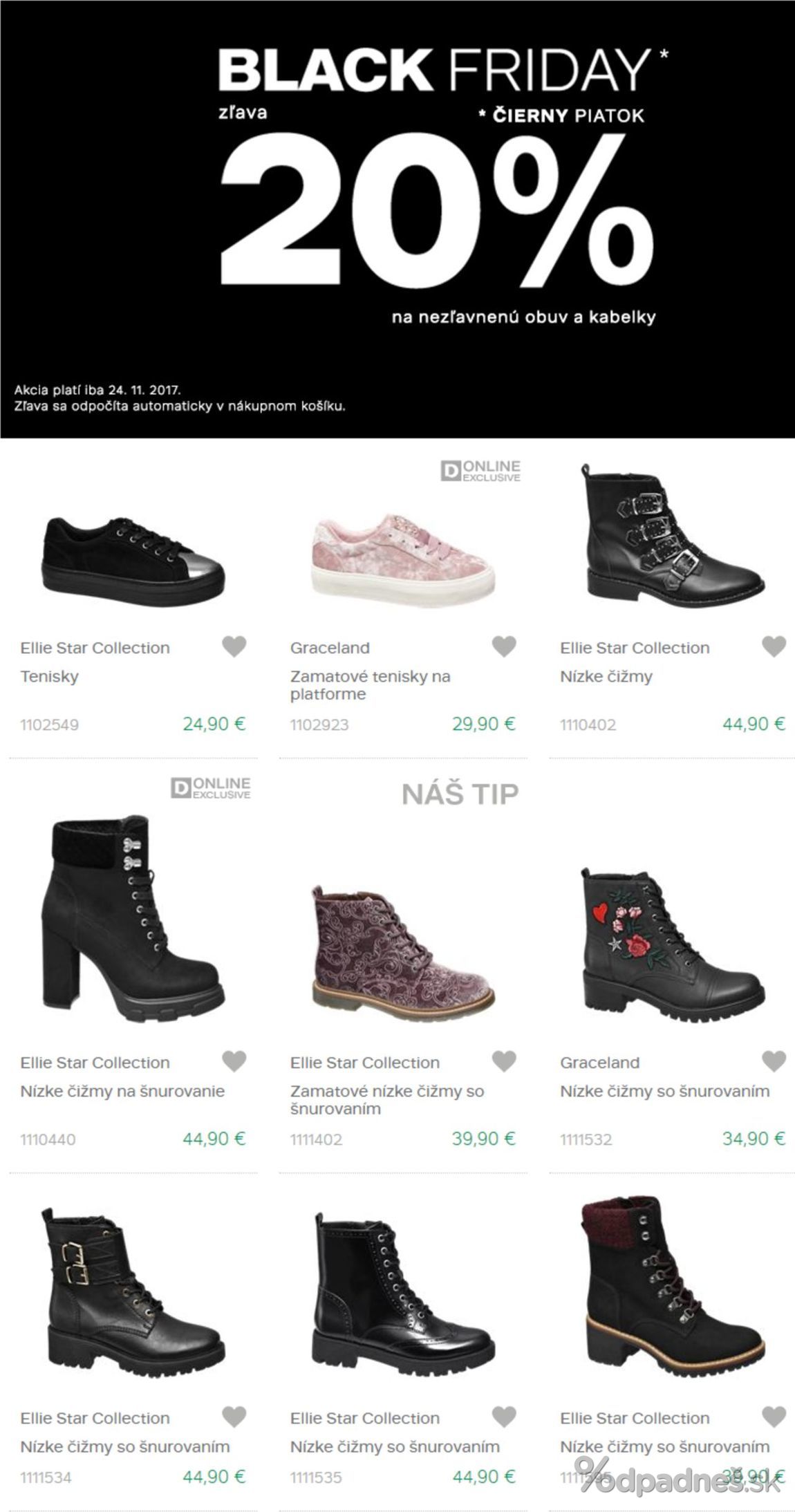 1. stránka Deichmann letáku