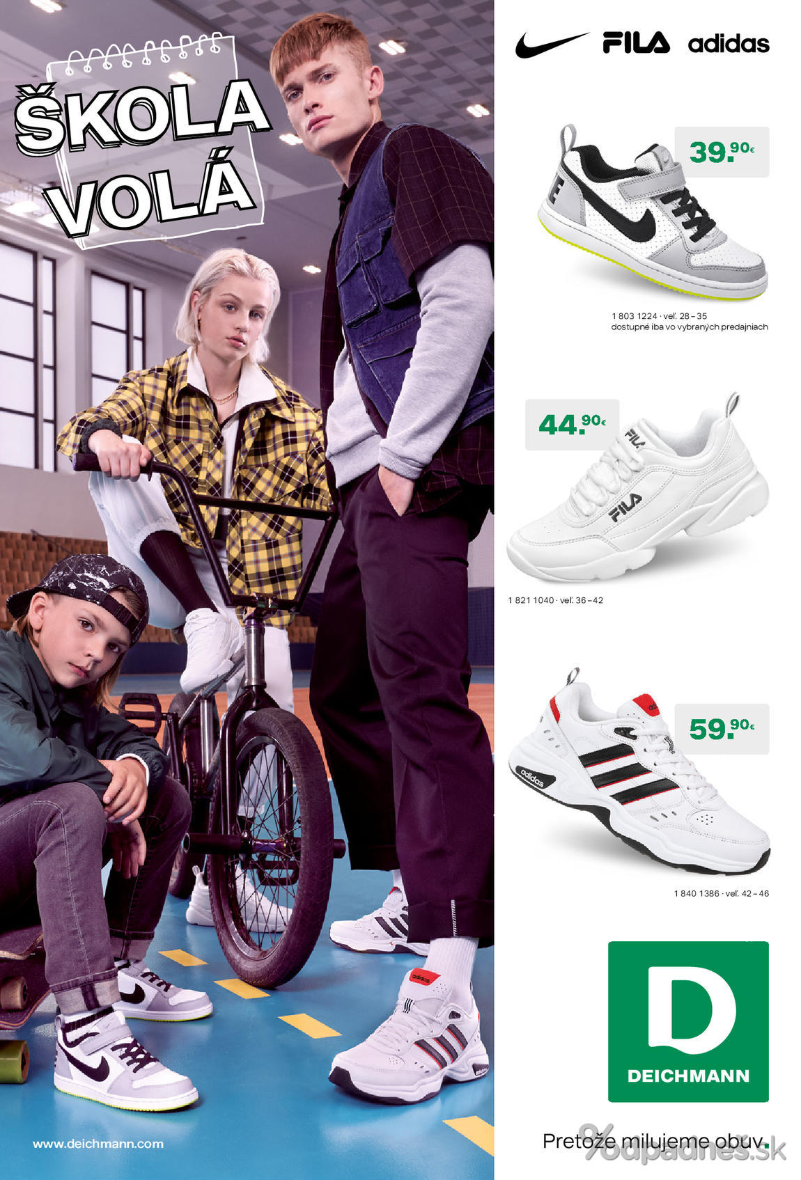 1. stránka Deichmann letáku