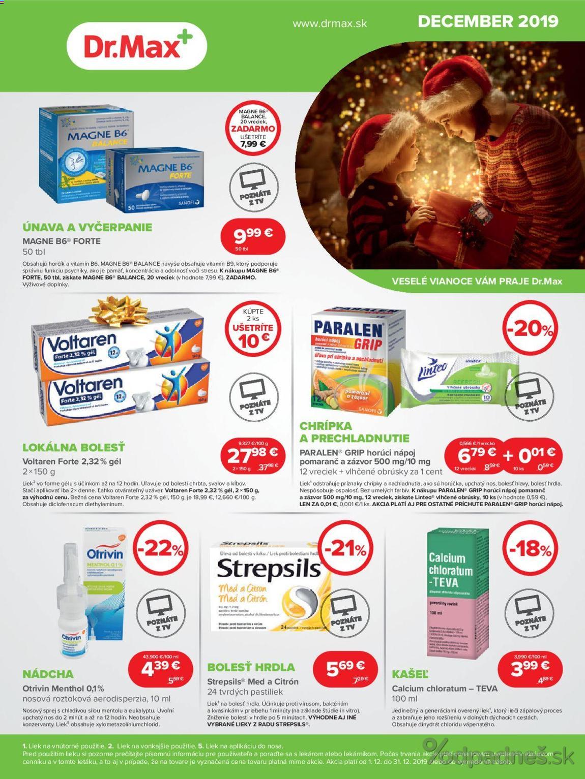 1. stránka Dr. Max letáku