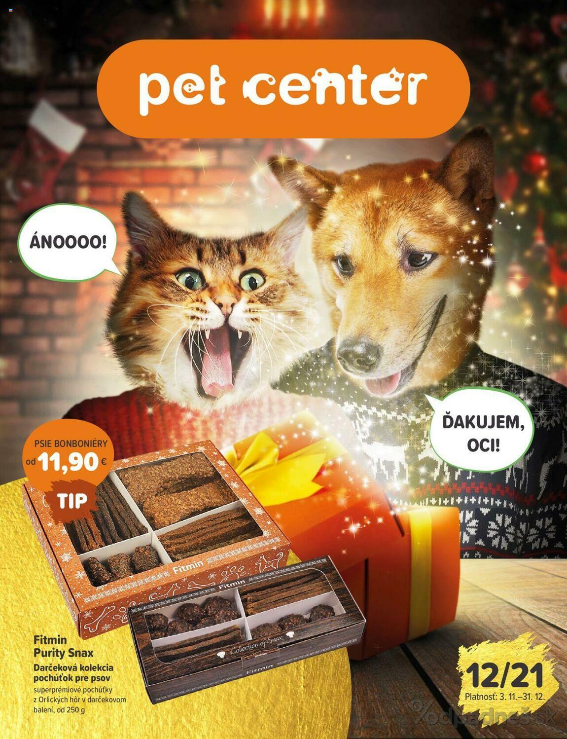1. stránka Pet Center letáku