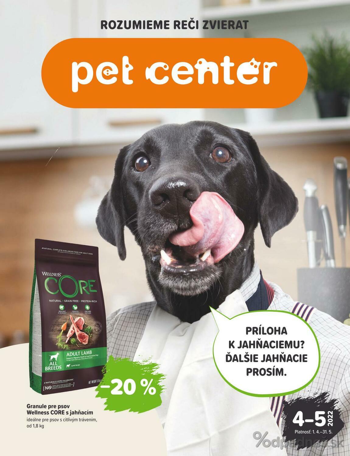 1. stránka Pet Center letáku