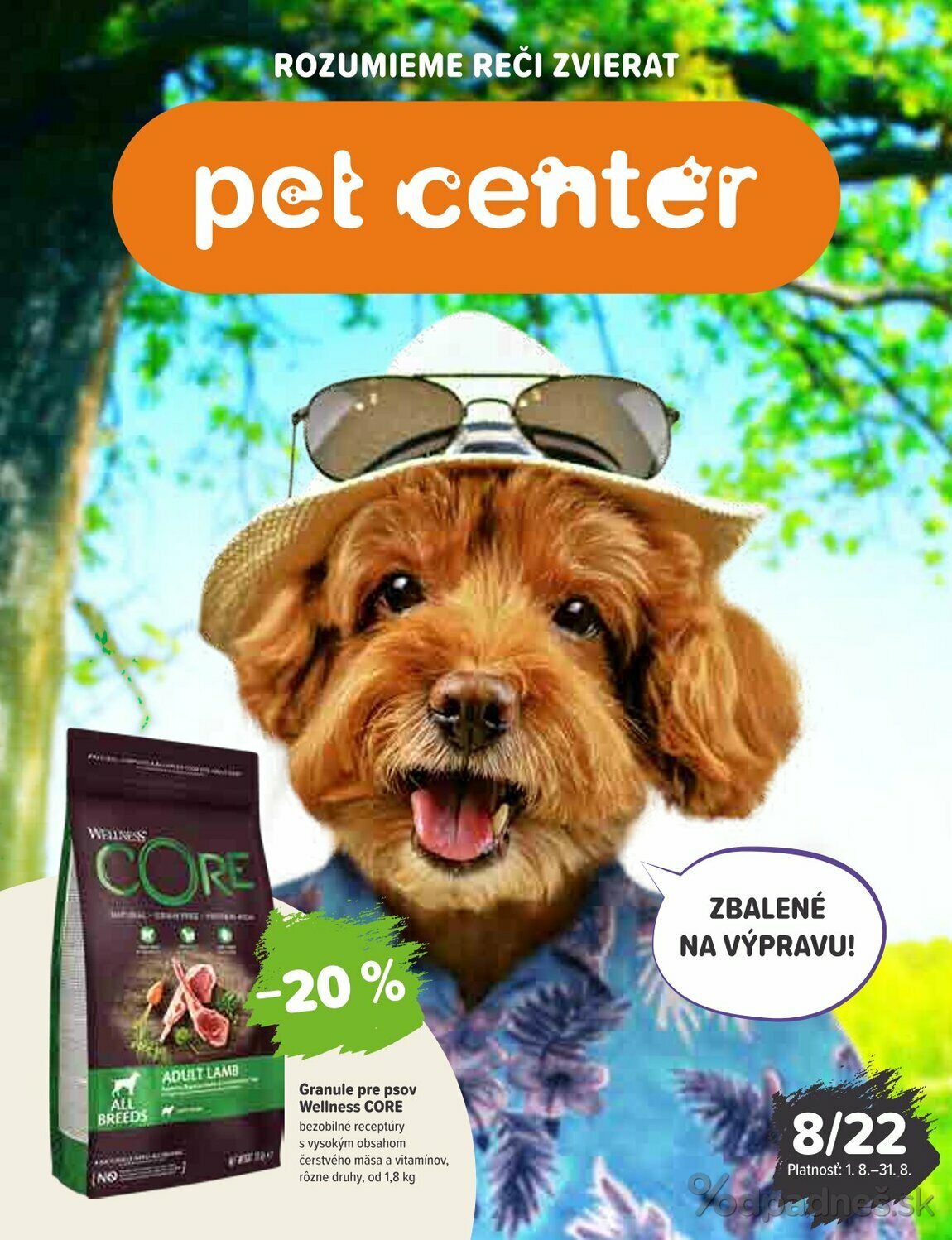 1. stránka Pet Center letáku