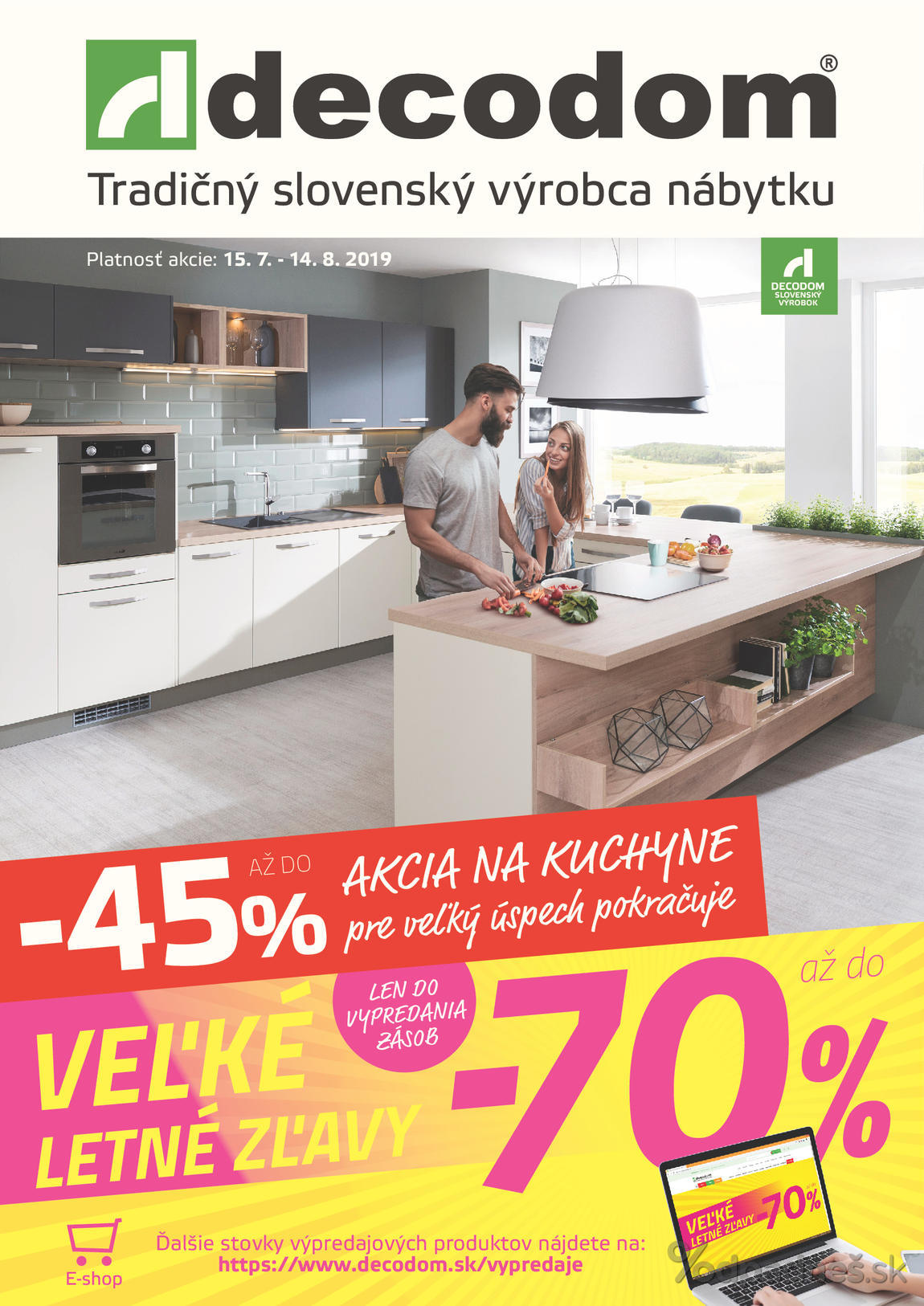 1. stránka Decodom letáku