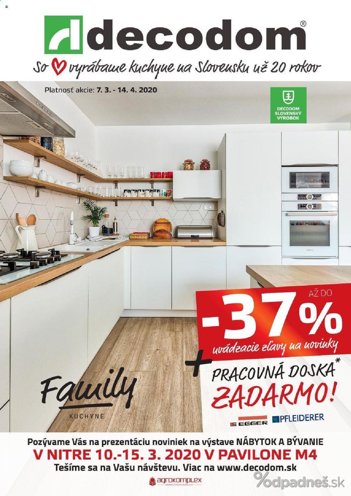 1. stránka Decodom letáku