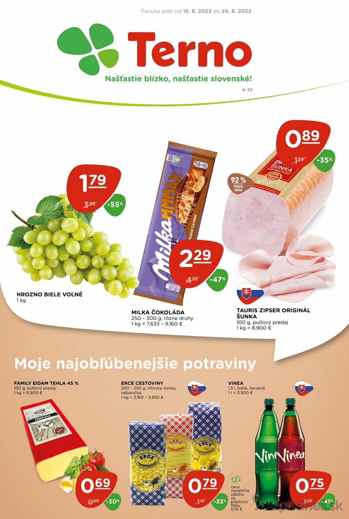 1. stránka Terno letáku