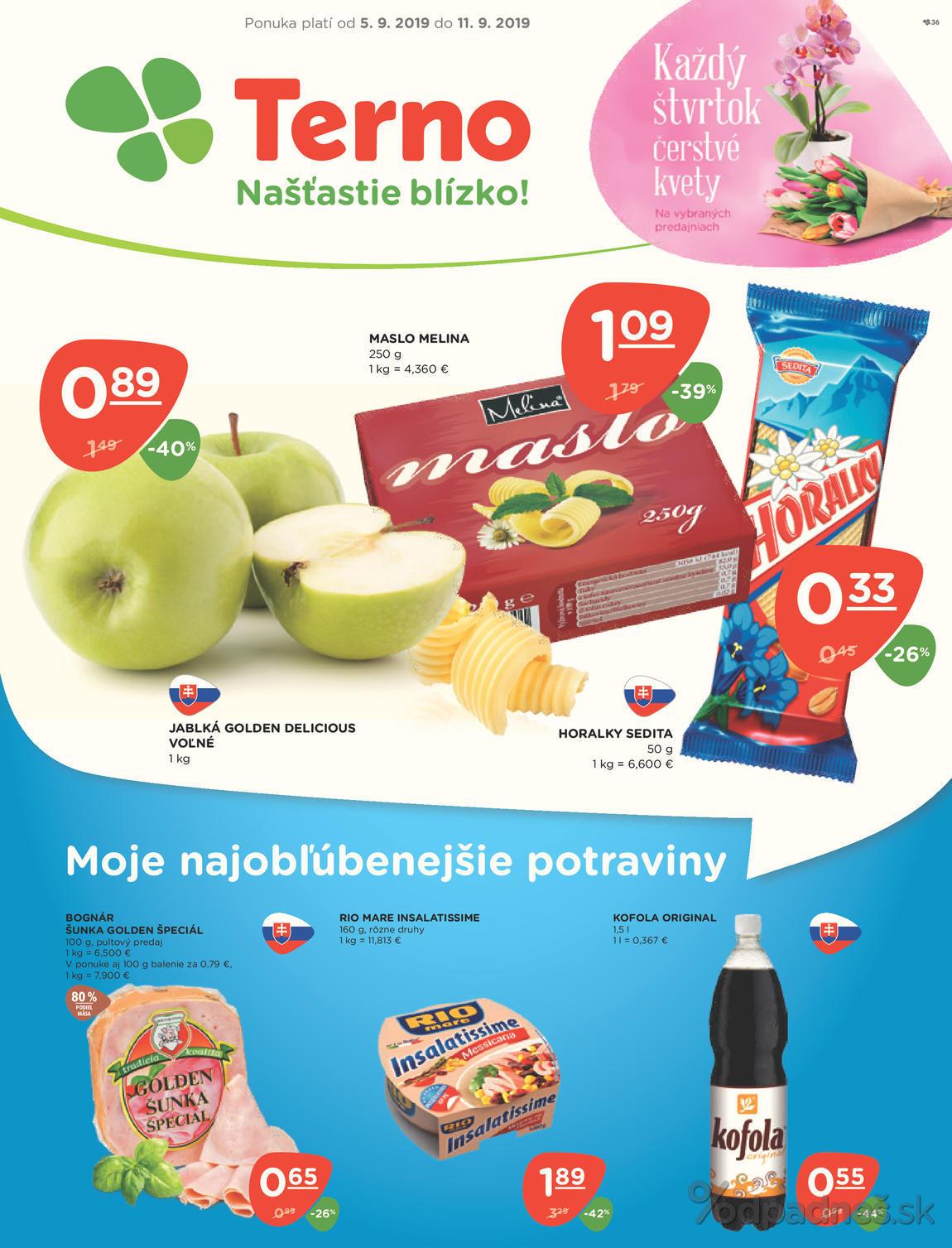 1. stránka Terno letáku