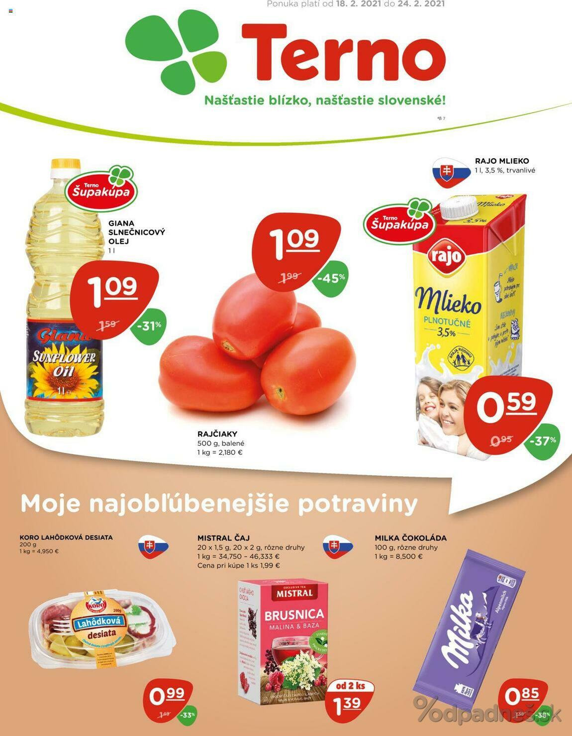 1. stránka Terno letáku