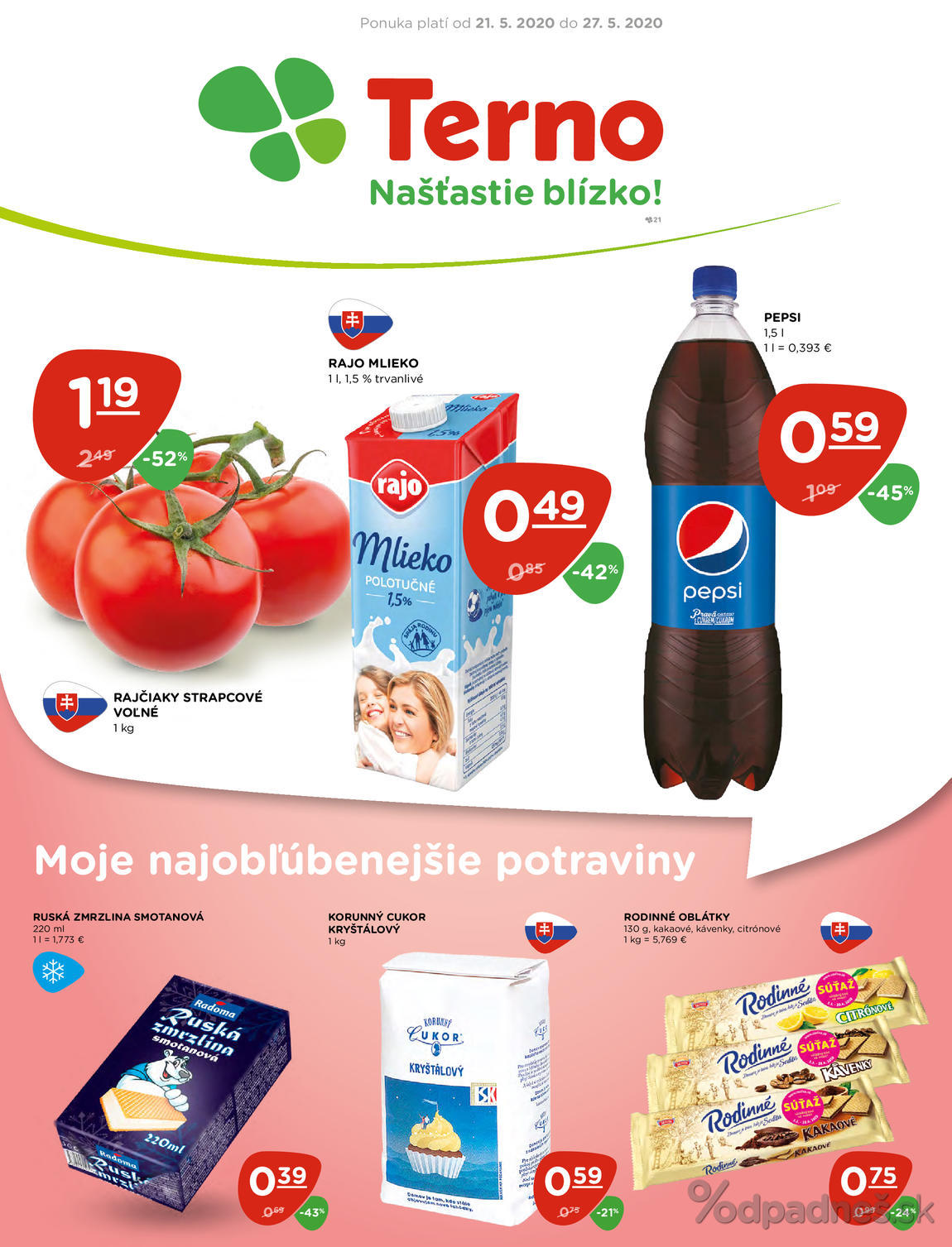1. stránka Terno letáku