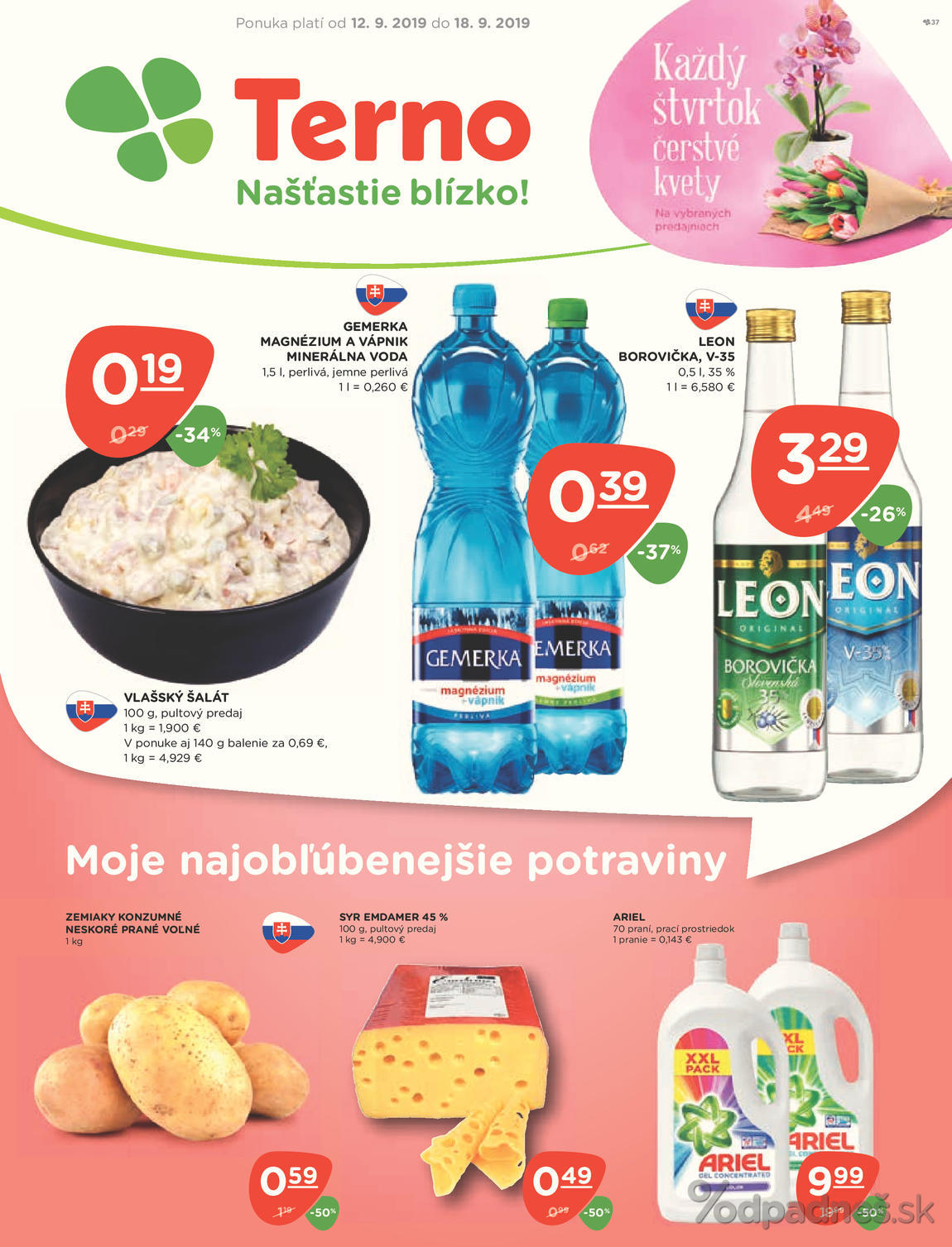 1. stránka Terno letáku