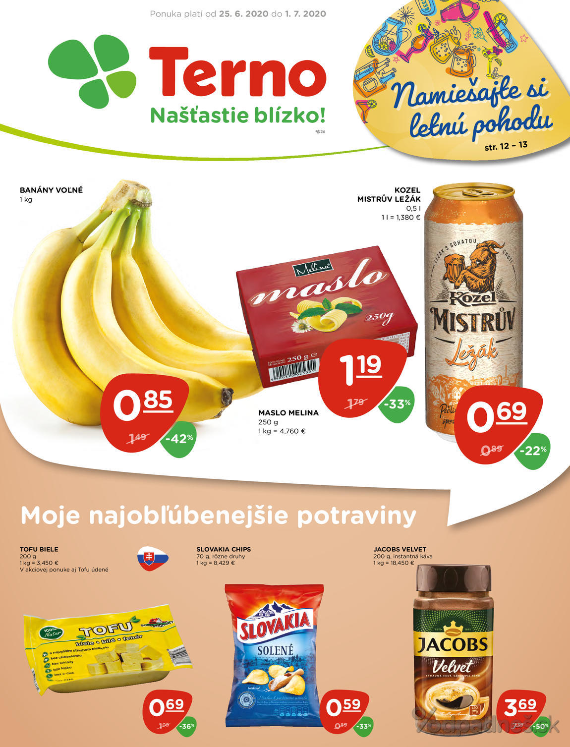 1. stránka Terno letáku