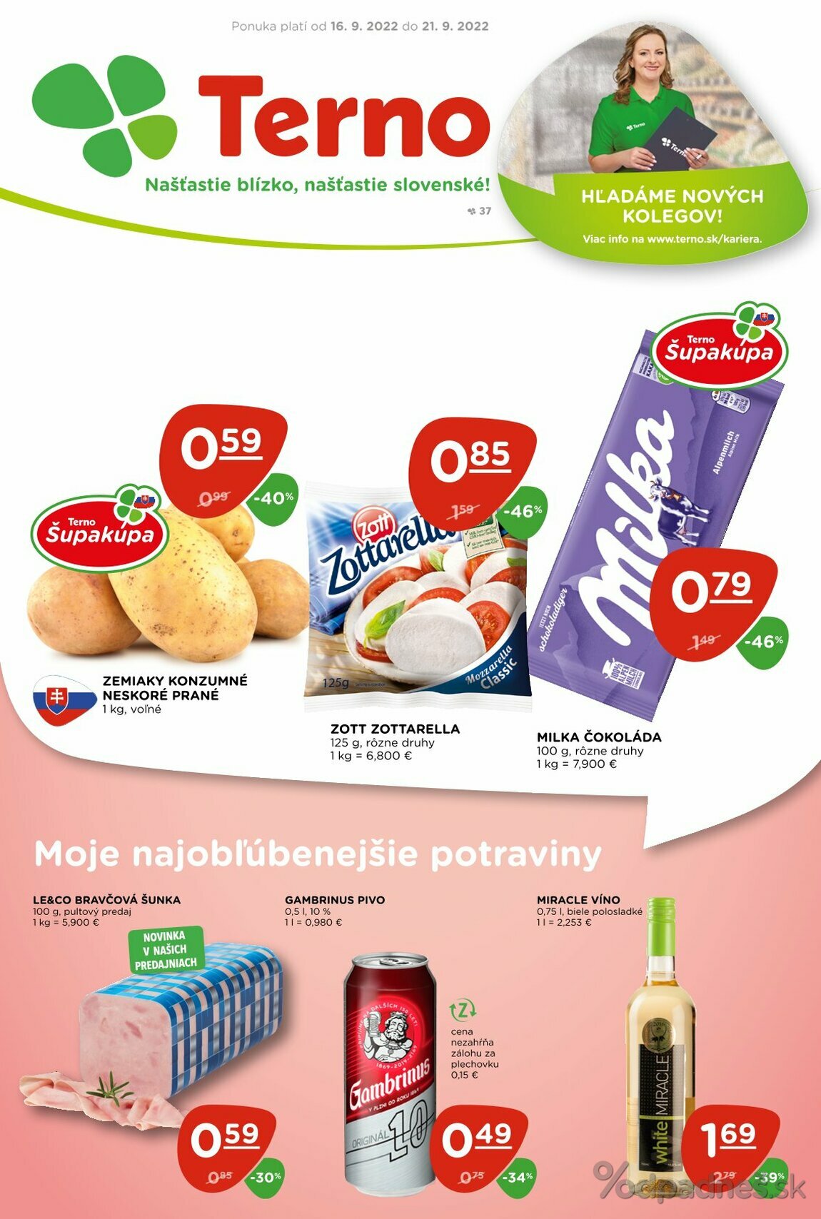 1. stránka Terno letáku