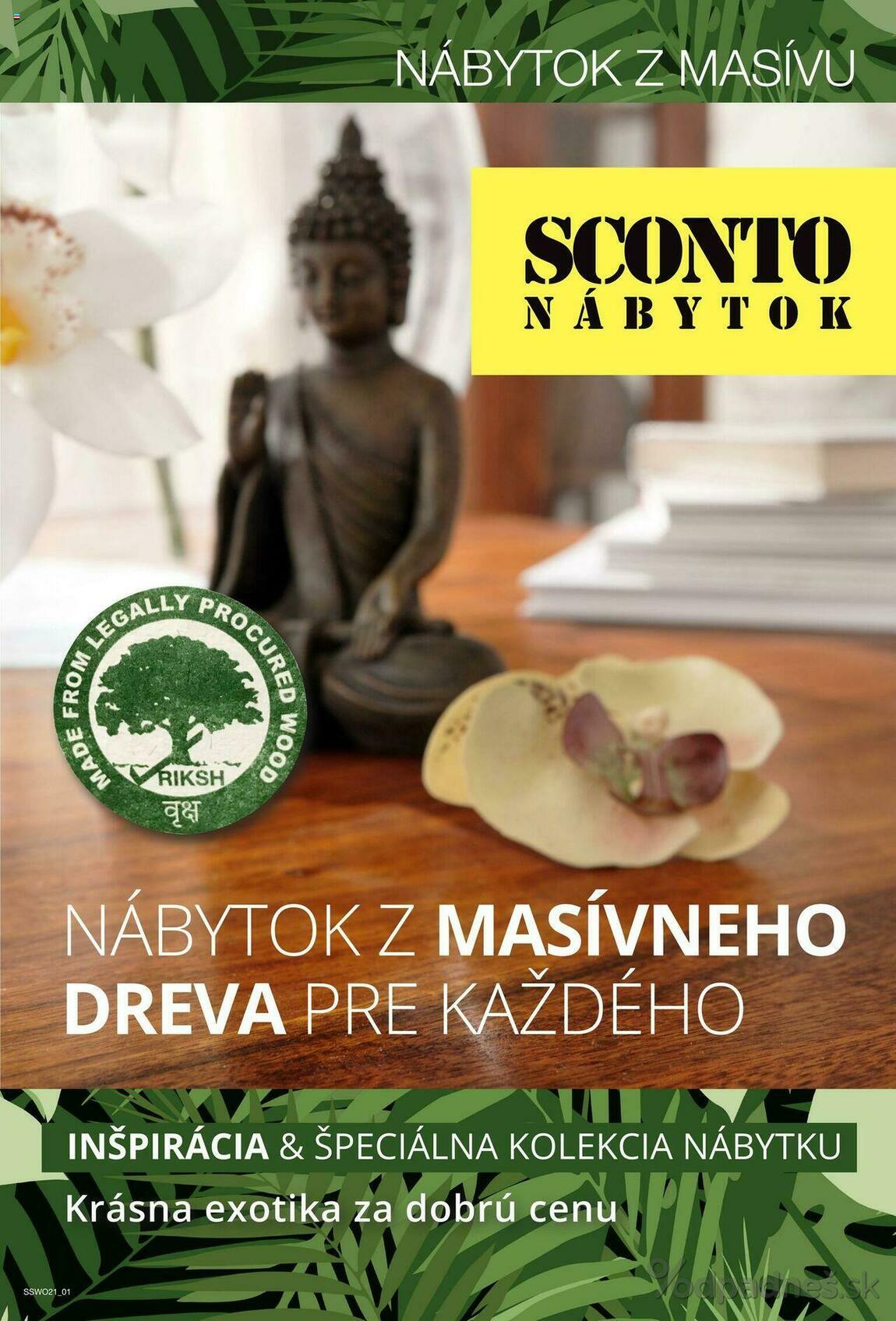 1. stránka Sconto nábytok letáku