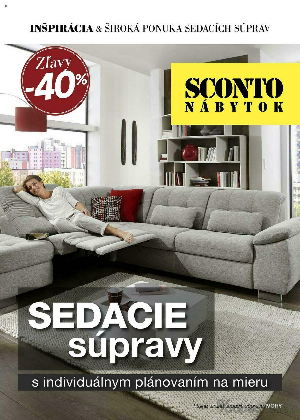 1. stránka Sconto nábytok letáku