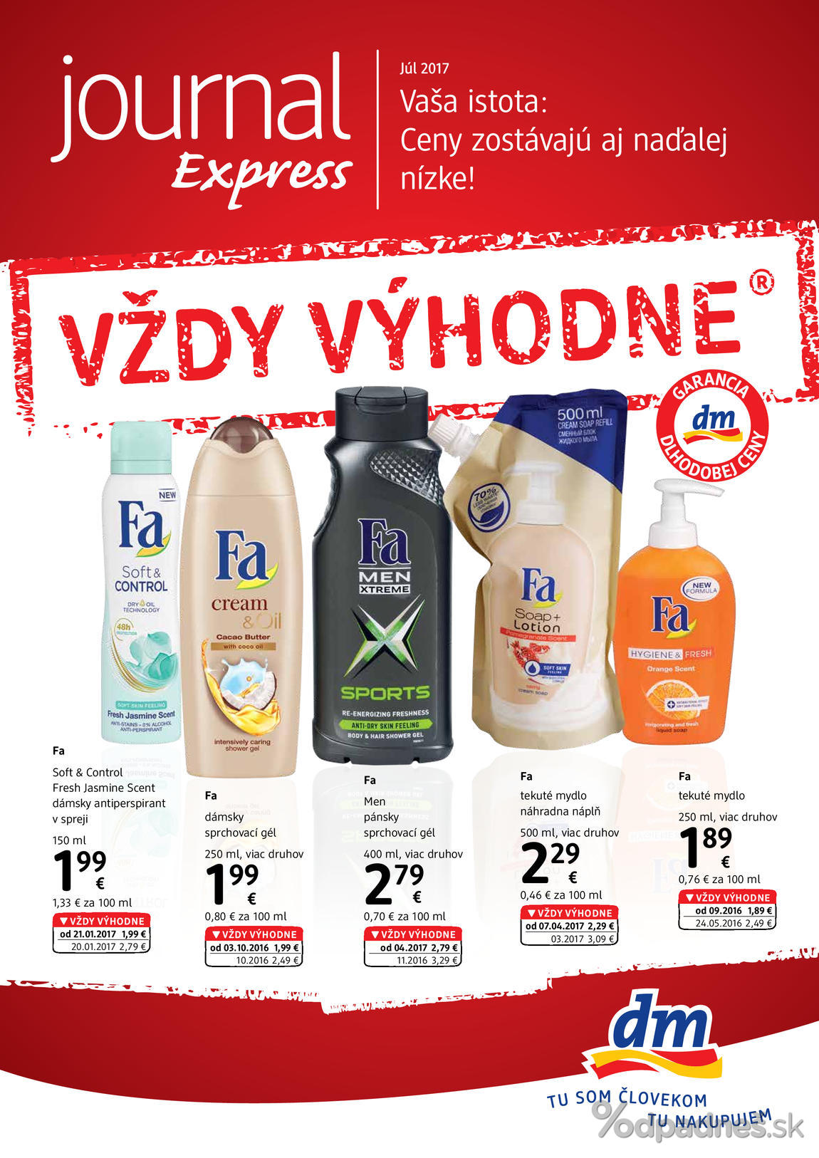 1. stránka dm drogerie markt letáku