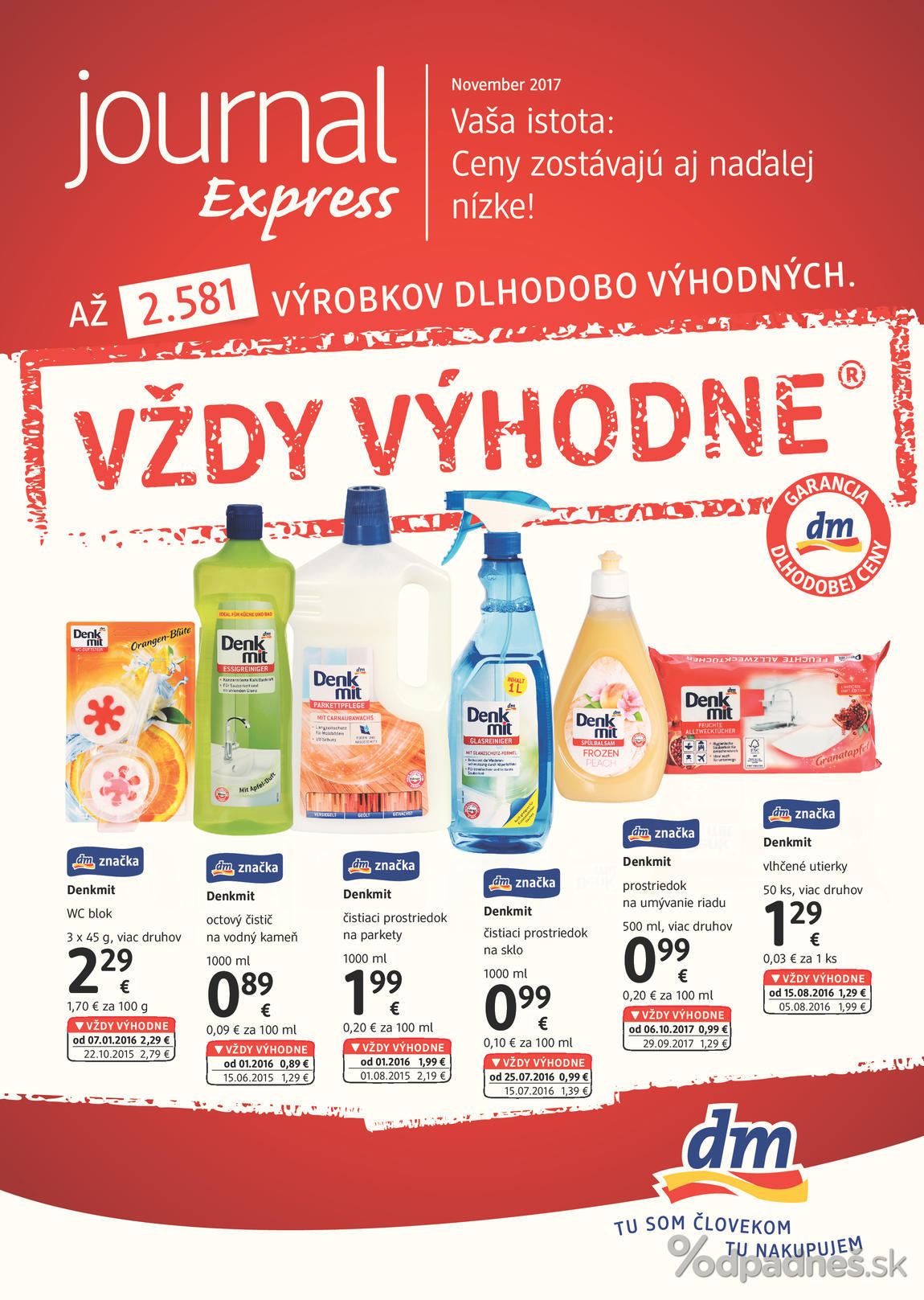 1. stránka dm drogerie markt letáku